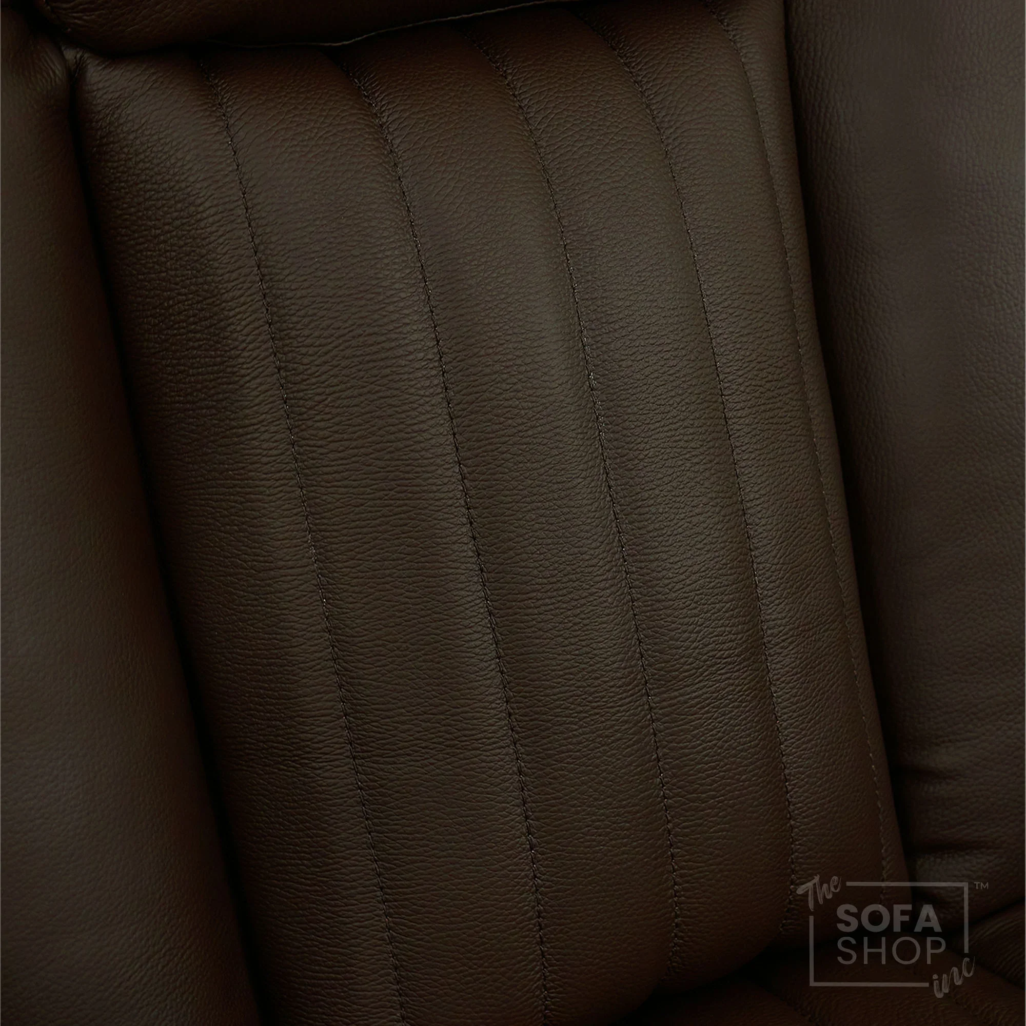 Electric Recliner Cinema Chair in Dark Brown Genuine Leather | Massage, Heated Lumbar + Heating & Cooling Cup Holders & Power Headrest | Capri | The Sofa Shop - Image 9