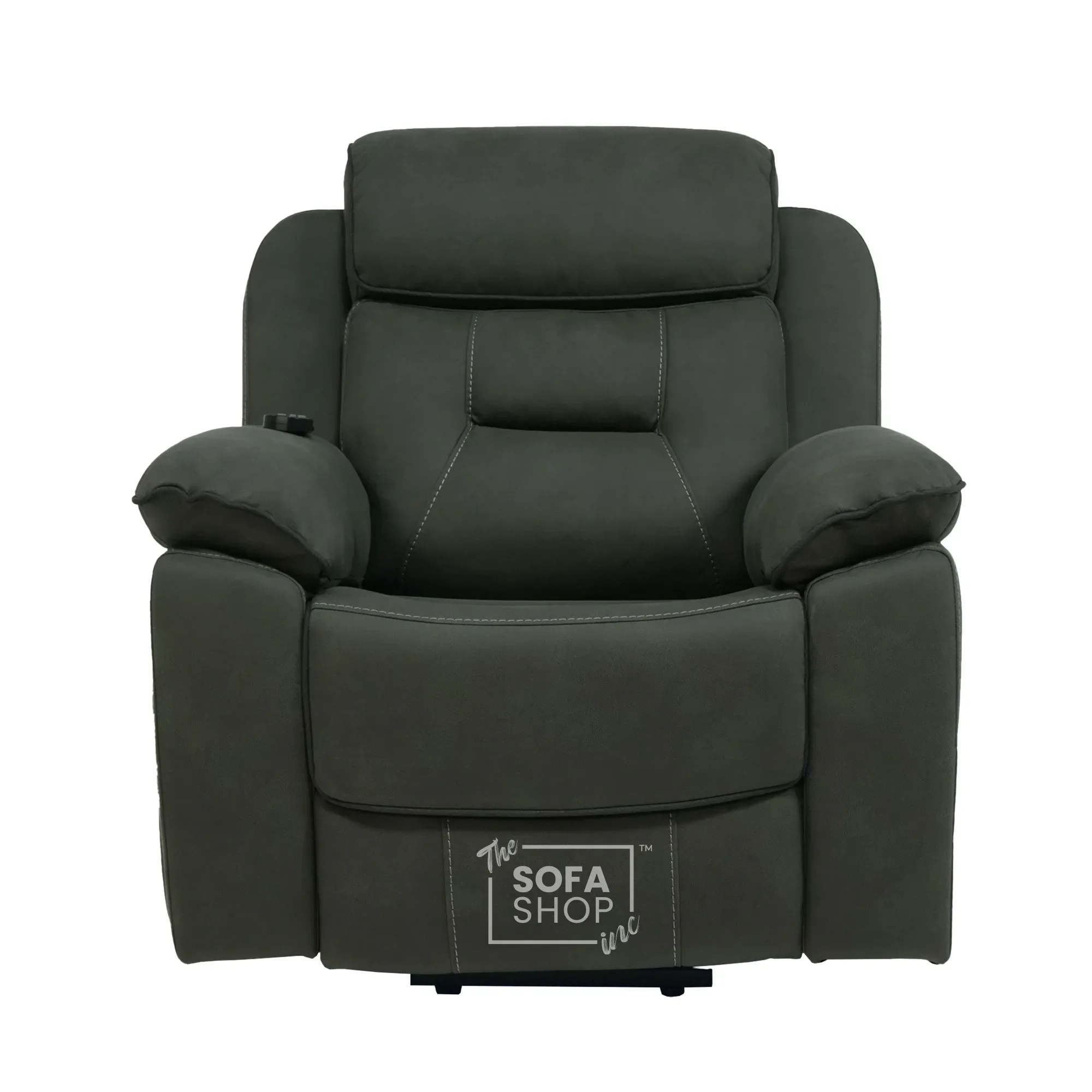 1 Seater Electric Dual Lift Riser Chair In Green Fabric | Hi-Tech Recliner Riser With Massage + Heating Comfort + Power Headrest + LED Light + USB-C | Florence | The Sofa Shop - Image 23