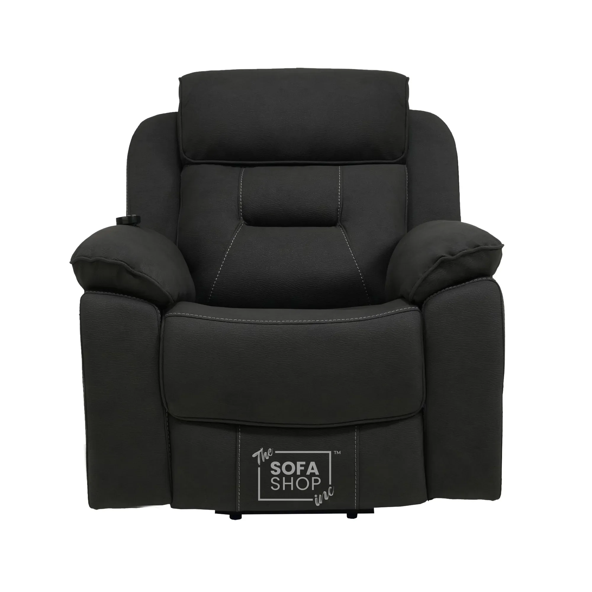 Electric Riser Recliner Chair in Charcoal Grey Fabric | Dual Motor Rise & Recline Armchair with Massage, Heat & Power Headrest | Mobility Chair for Elderly | Florence | The Sofa Shop - Image 23