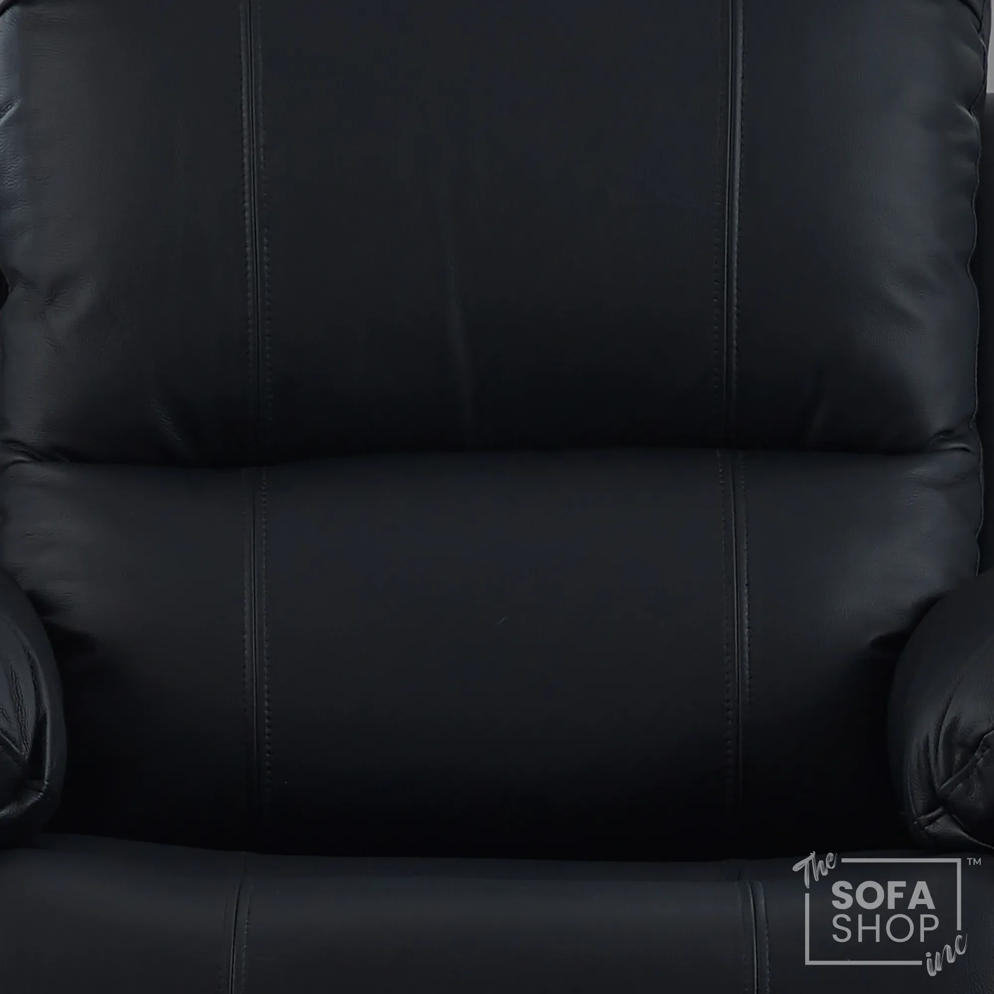 1 Seater Black Real Leather Electric Recliner Armchair | Smooth Power Recliner Mechanism & High-Speed USB-C | Trento | The Sofa Shop - Image 10