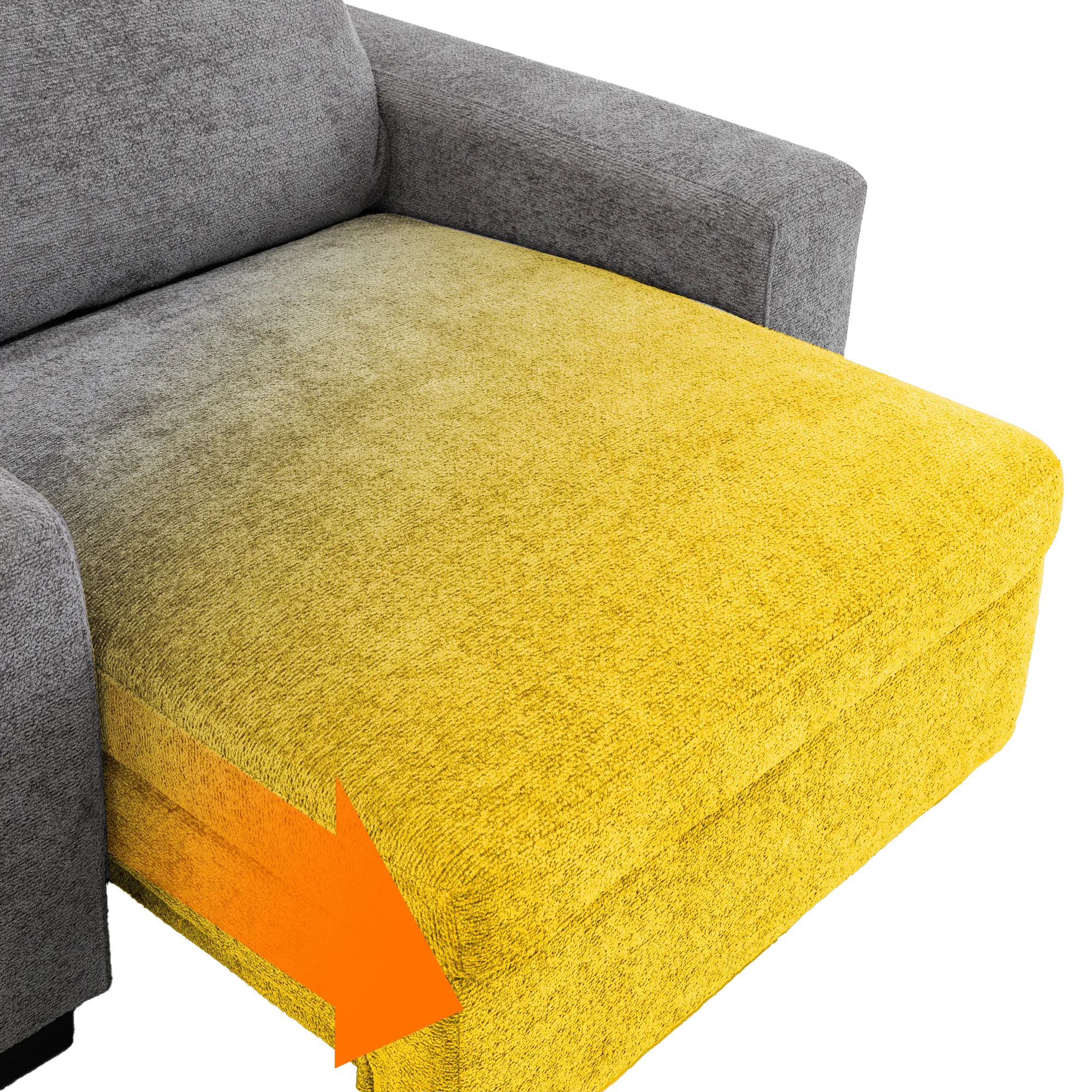 Power Sliding Sofa & Sofa Bed In One | 1 Seater Electric Extendable Chair | USB+C Charging & Grey Chenille Fabric | Home Cinema Seating | Palma | The Sofa Shop - Image 9