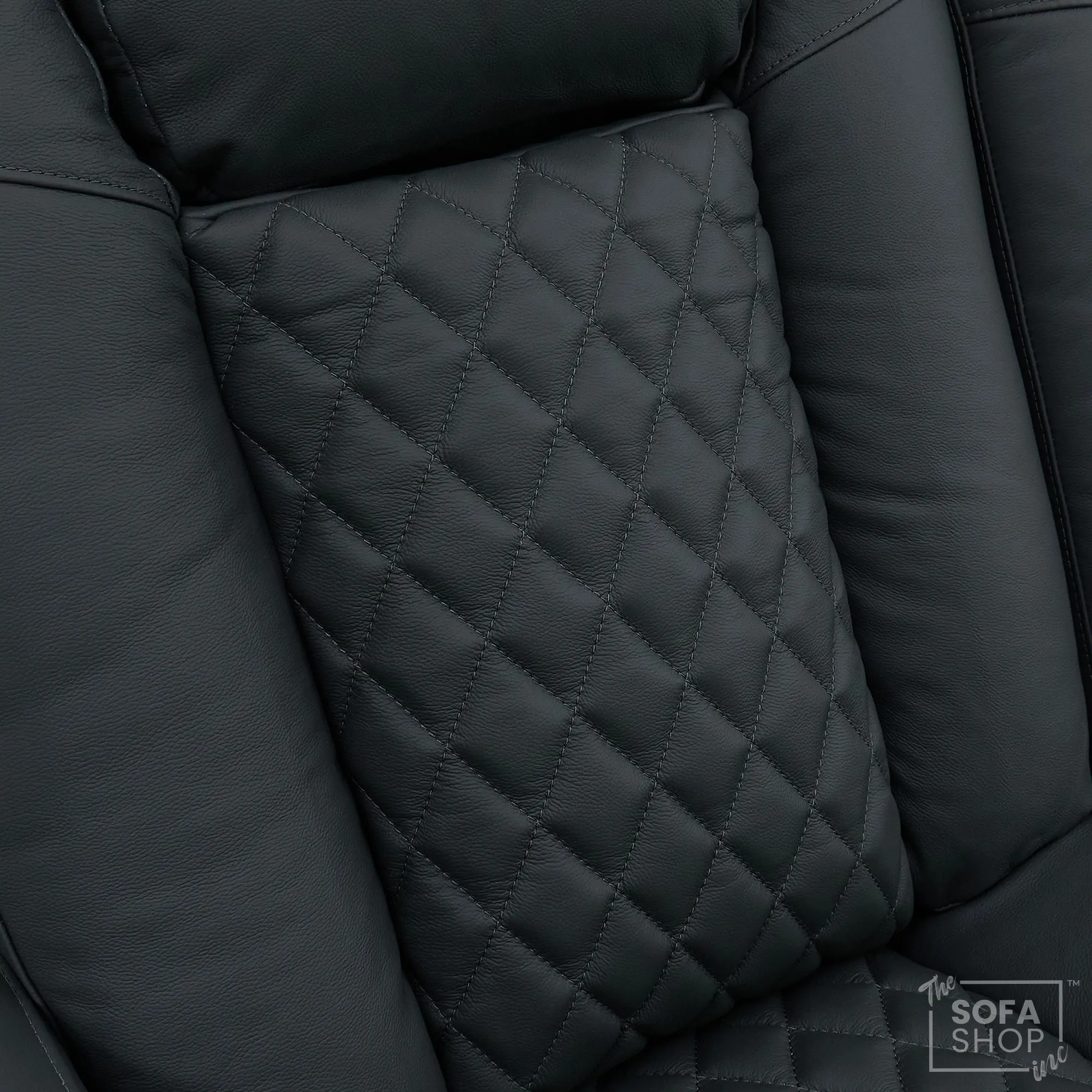 1 Seater Real Leather Electric Recliner Cinema Chair in Grey | Massage, Power Lumbar, Power Headrest, Power Grommet | Milano | The Sofa Shop - Image 7