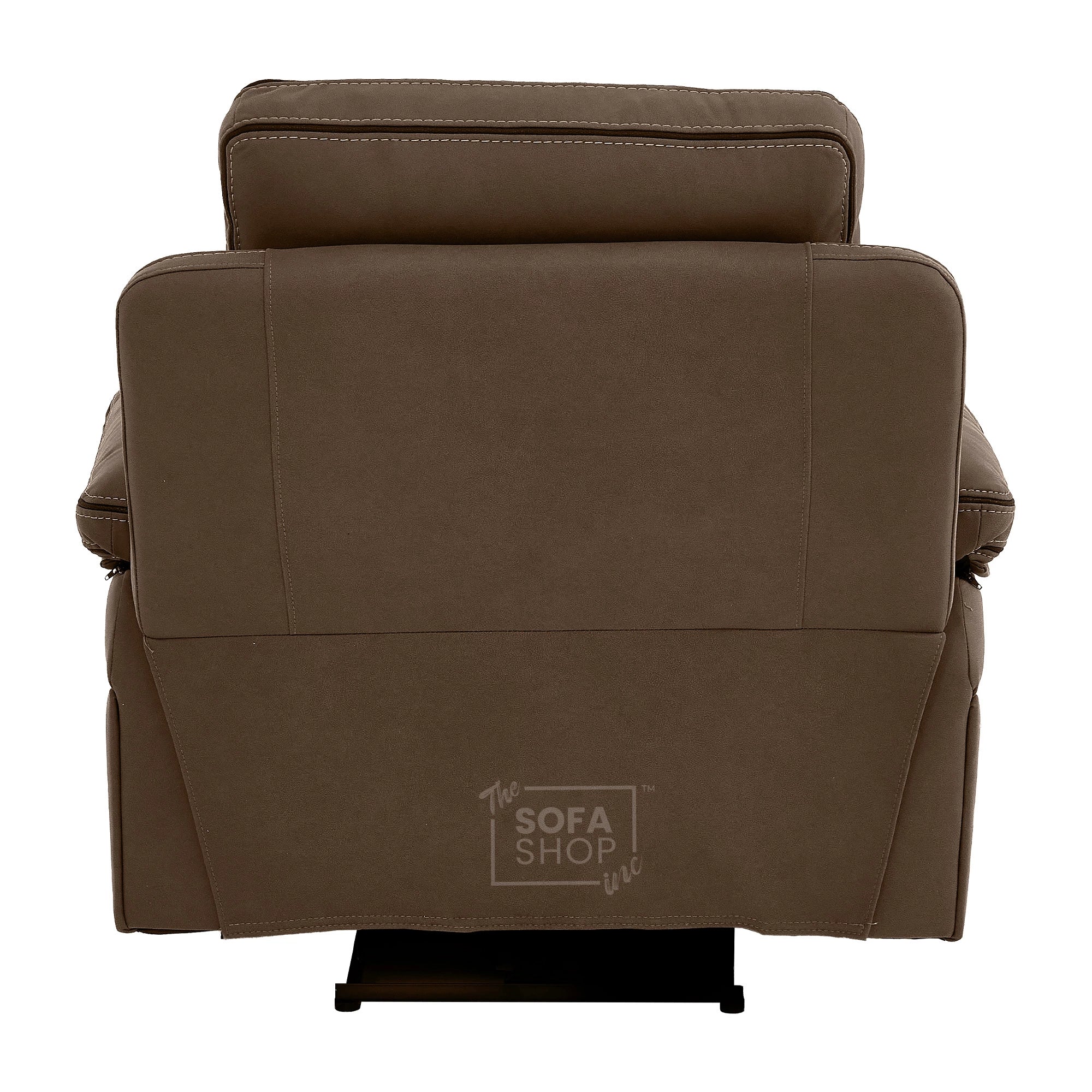 1 Seater Mocha Brown Fabric Electric Recliner Cinema Armchair | Hi-Tech Chair With Vibration Massage, Heated Lumbar & Power Adjustable Headrest | Tuscany | The Sofa Shop - Image 15