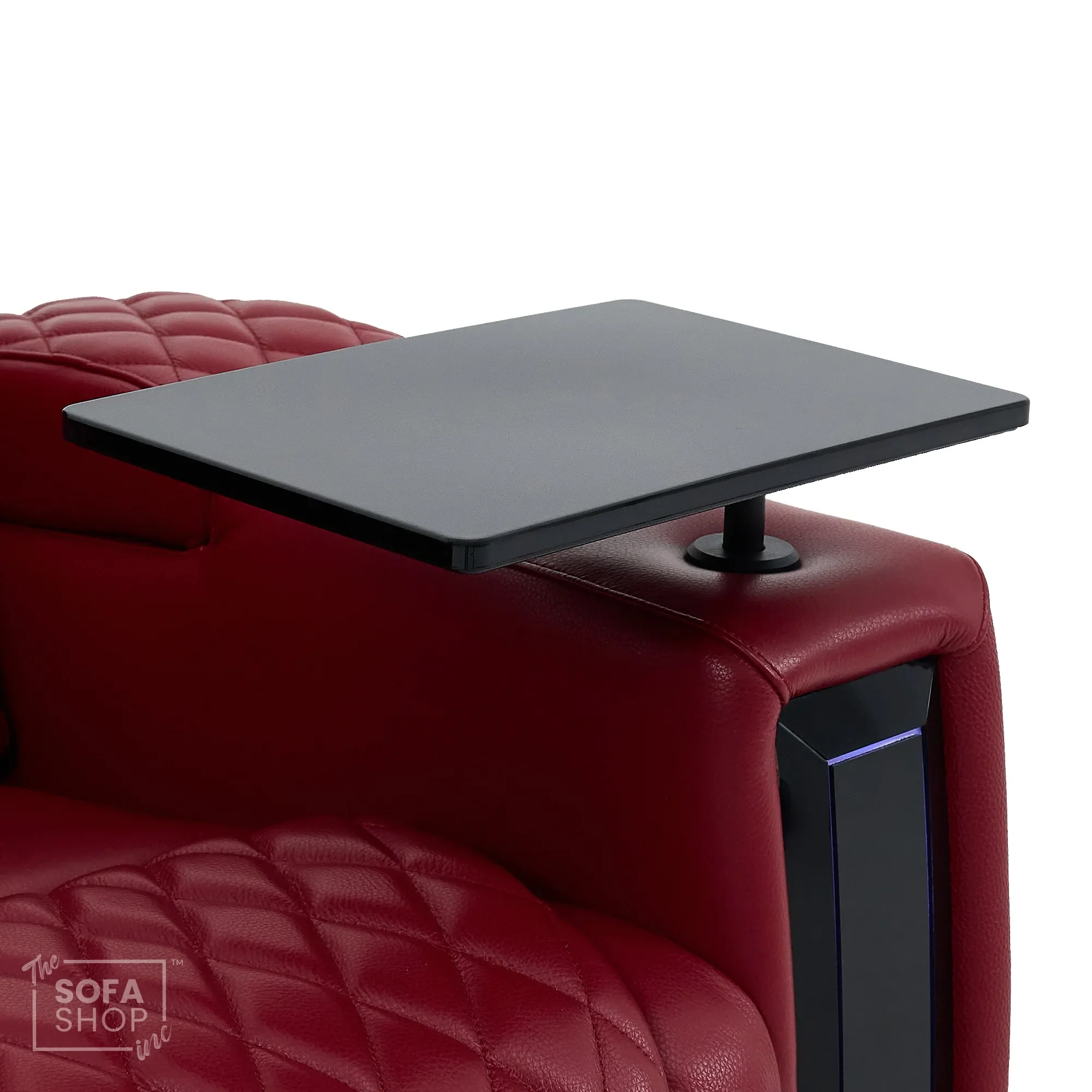 Riser Recliner Chair in Red Real Leather | Hi-Tech Armchair with Dual Motor Lift + Vibration Massage+ Heated Lumbar + Cooling, Heating Cupholders + Power Headrest | Assisi | The Sofa Shop - Image 14