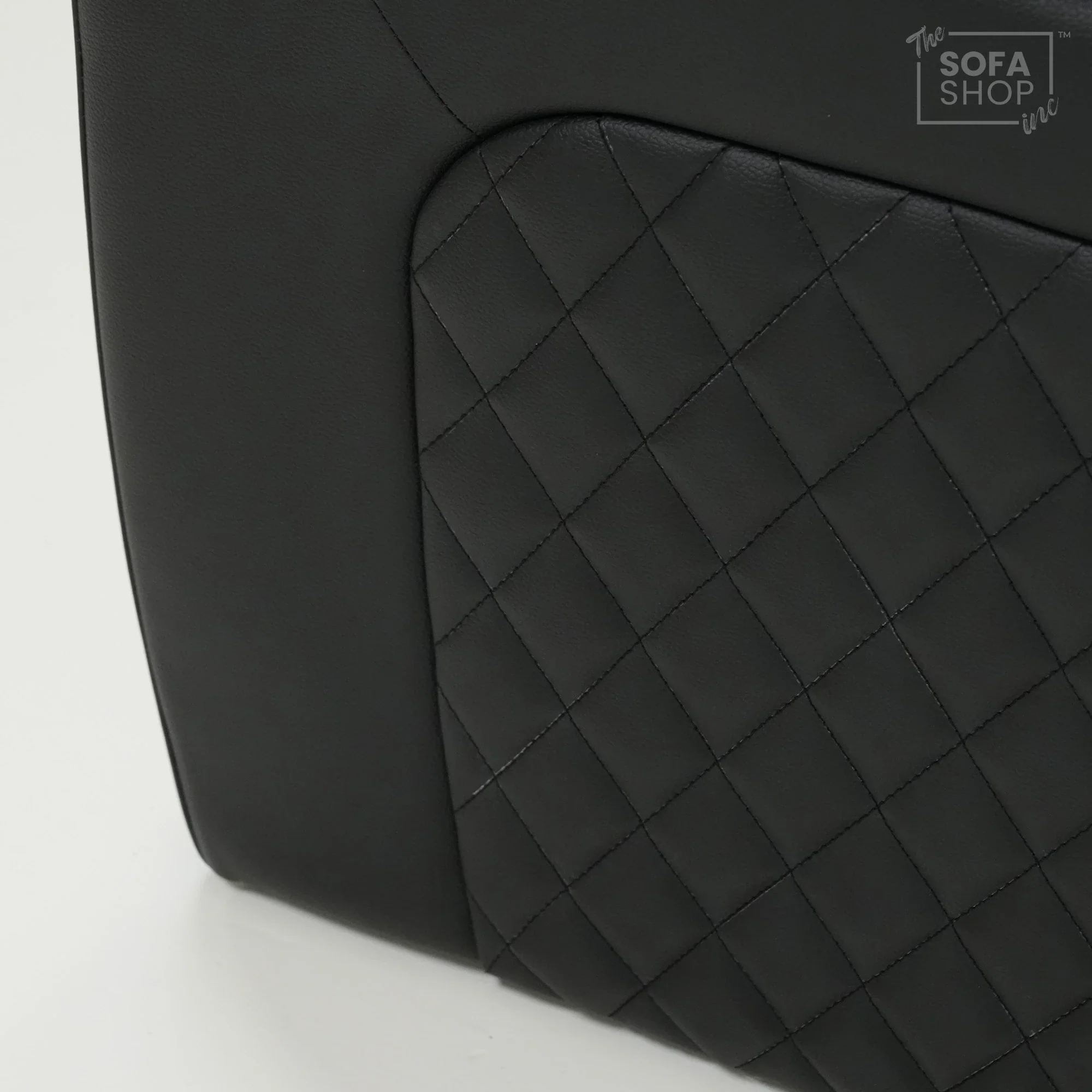 2 Seater Cinema Sofa in Black Real Leather | Hi-Tech Console Couch with Power Recline + Power Headrests + Console Storage + Cup Holders + LED Base Light | Sample |Milano | The Sofa Shop - Image 5