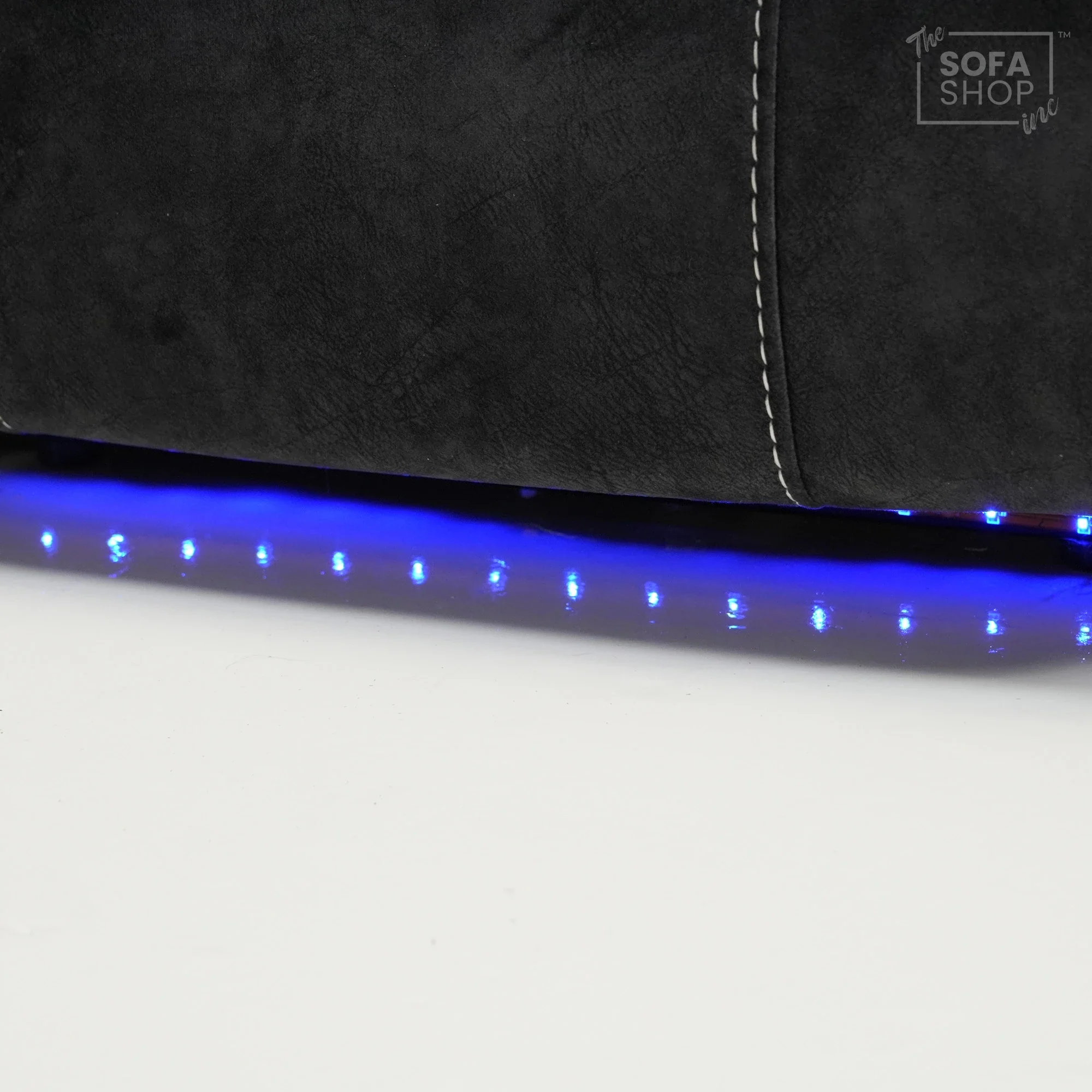 2 Seater Black Velvet Electric Recliner with Wireless Charging, Speakers & LEDs | Vinsonova | Ex-Display | The Sofa Shop - Image 15