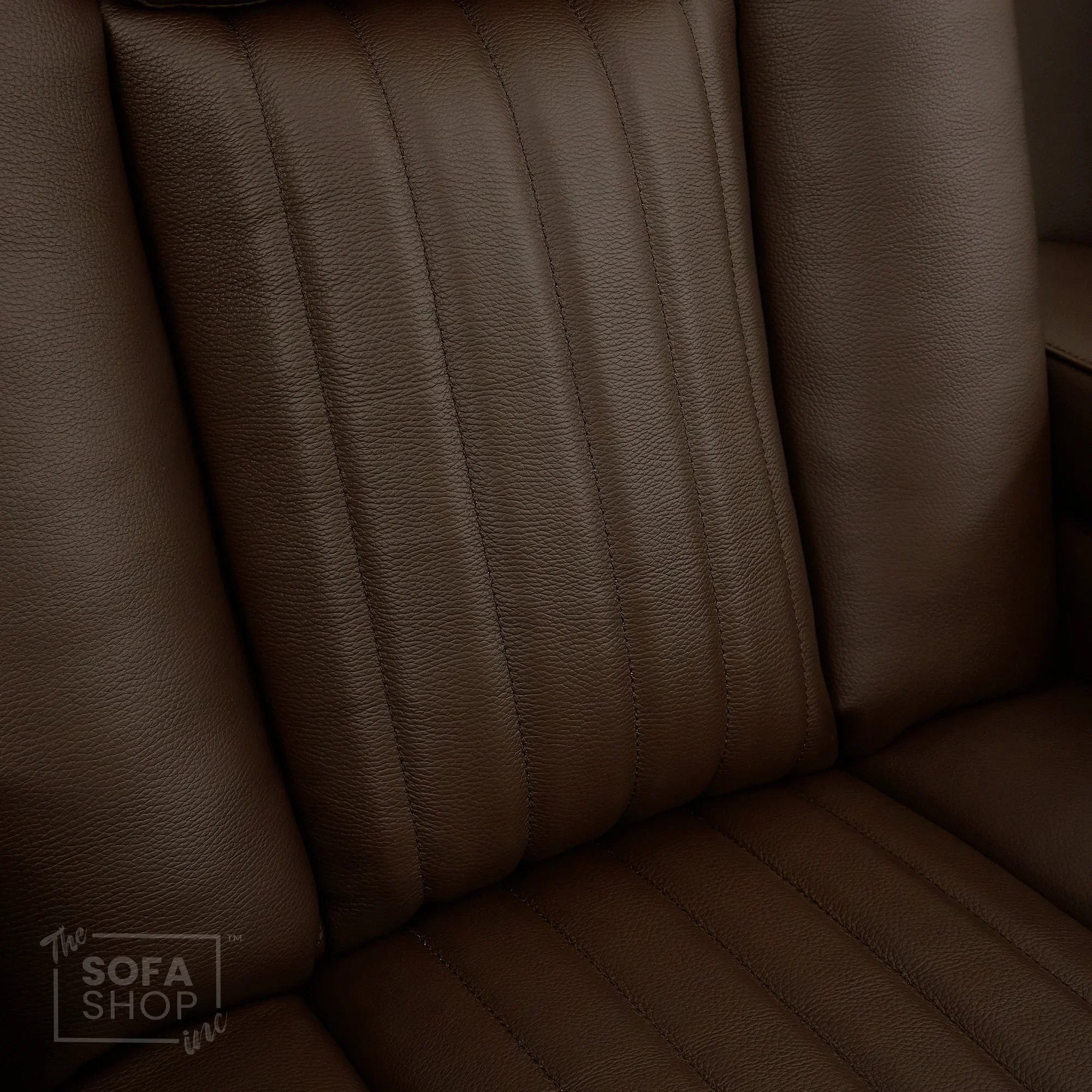 2 Seater Real Leather Electric Recliner Cinema Sofa in Dark Brown | Massage, Heated Lumbar, Power Headrests, Food Trays & Power Grommet | Capri | The Sofa Shop - Image 10