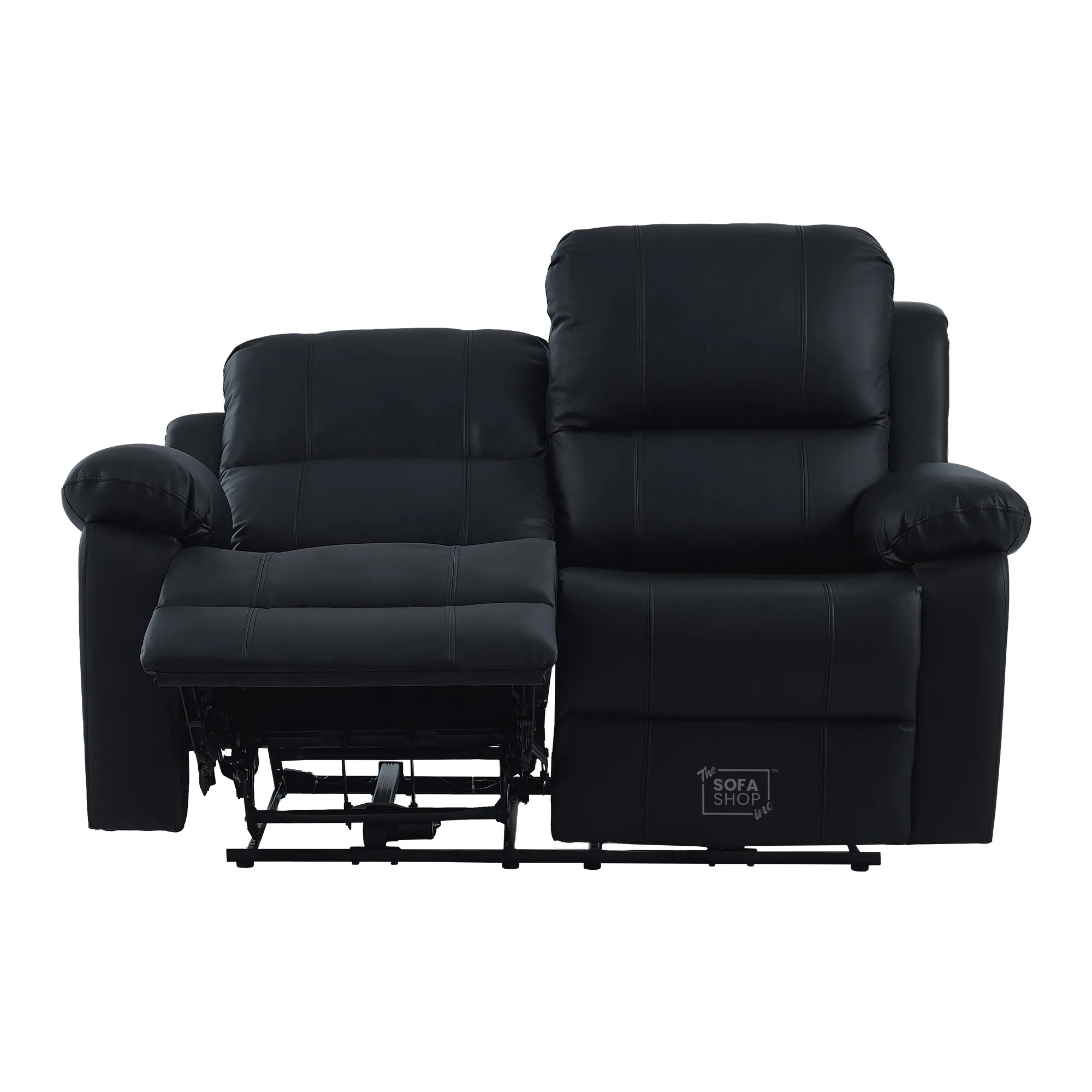 Trento 2 Seater Black Real Leather Electric Recliner Sofa | Smooth Power Recline, USB-C Charging | The Sofa Shop - Image 16