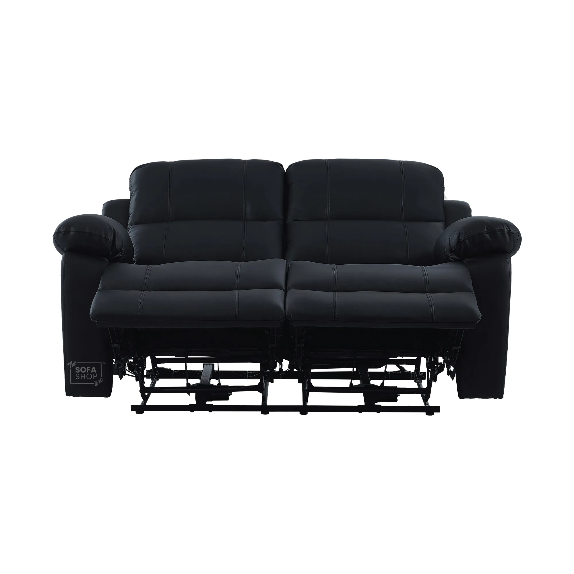 Trento 2 Seater Black Real Leather Electric Recliner Sofa | Smooth Power Recline, USB-C Charging | The Sofa Shop - Image 17