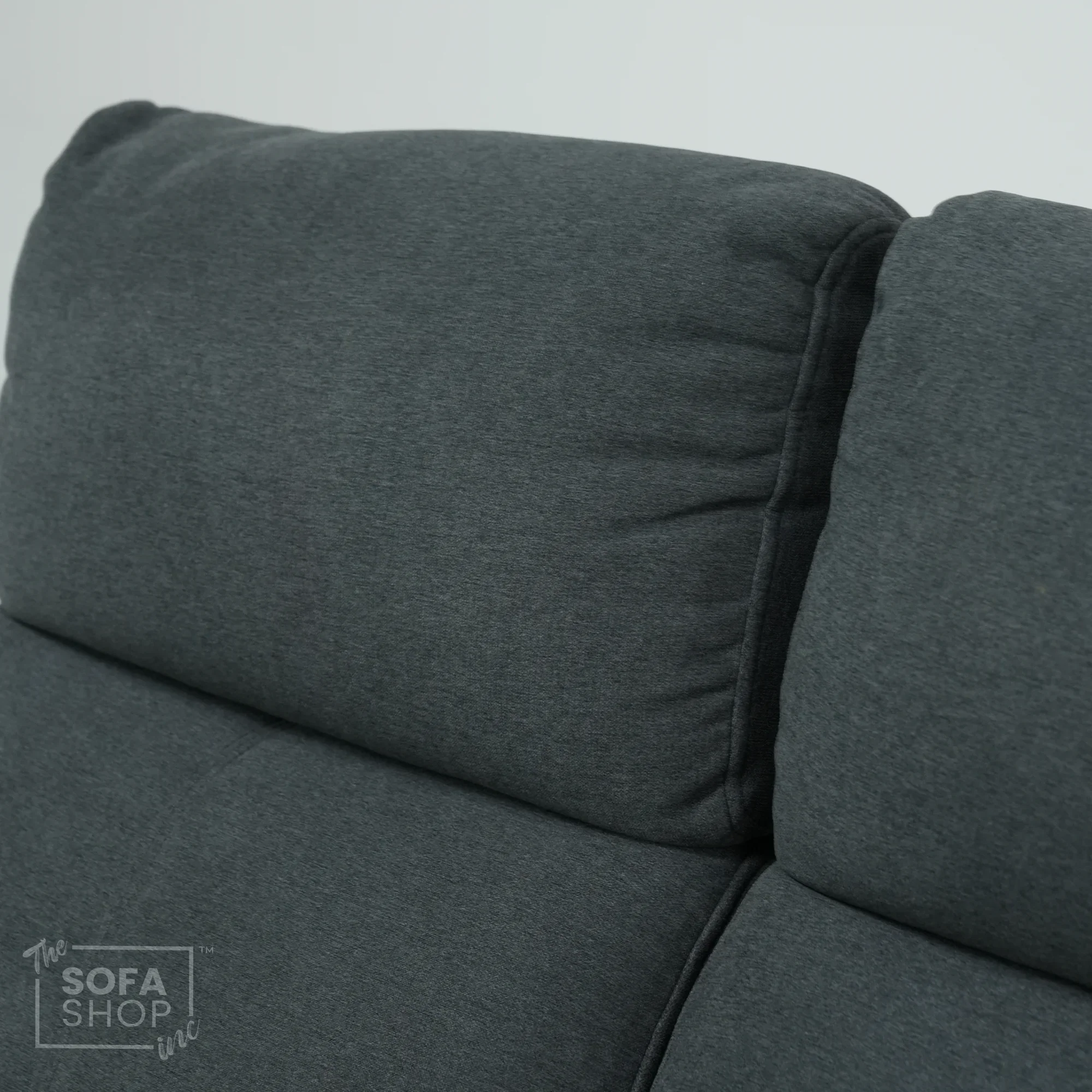 Manual Dark Grey Fabric 2 Seater | Stitching Ripped On RHF Seat And Mis Match | Parma | Second Hand Sofa 07 | The Sofa Shop - Image 10