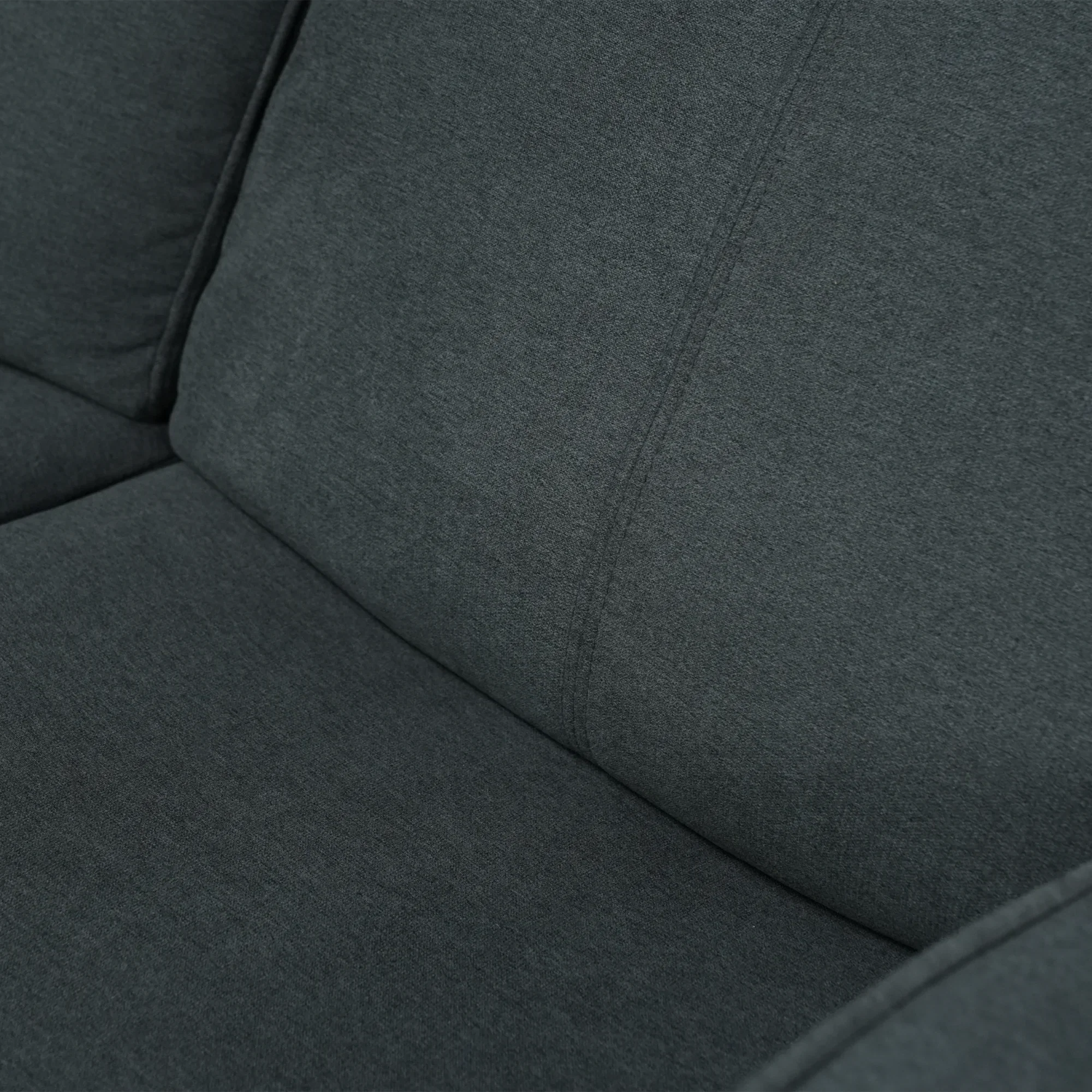 Manual Dark Grey Fabric 2 Seater | Stitching Ripped On RHF Seat And Mis Match | Parma | Second Hand Sofa 07 | The Sofa Shop - Image 11