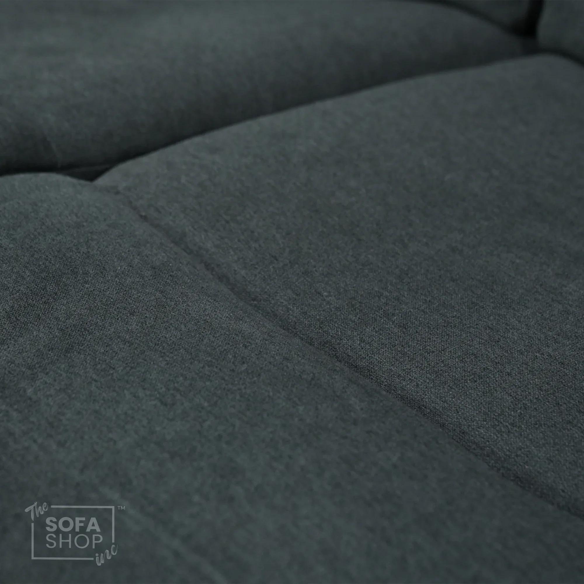 Manual Dark Grey Fabric 2 Seater | Stitching Ripped On RHF Seat And Mis Match | Parma | Second Hand Sofa 07 | The Sofa Shop - Image 12