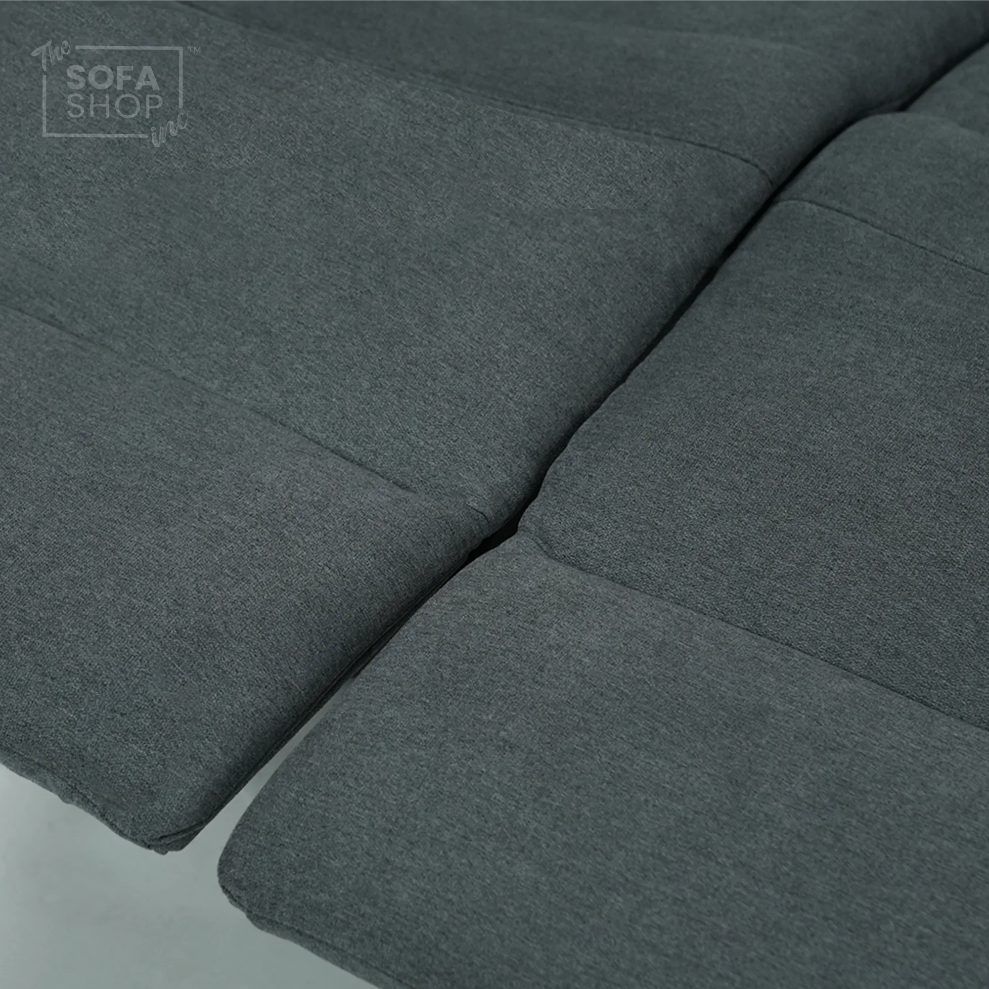 Manual Dark Grey Fabric 2 Seater | Stitching Ripped On RHF Seat And Mis Match | Parma | Second Hand Sofa 07 | The Sofa Shop - Image 7