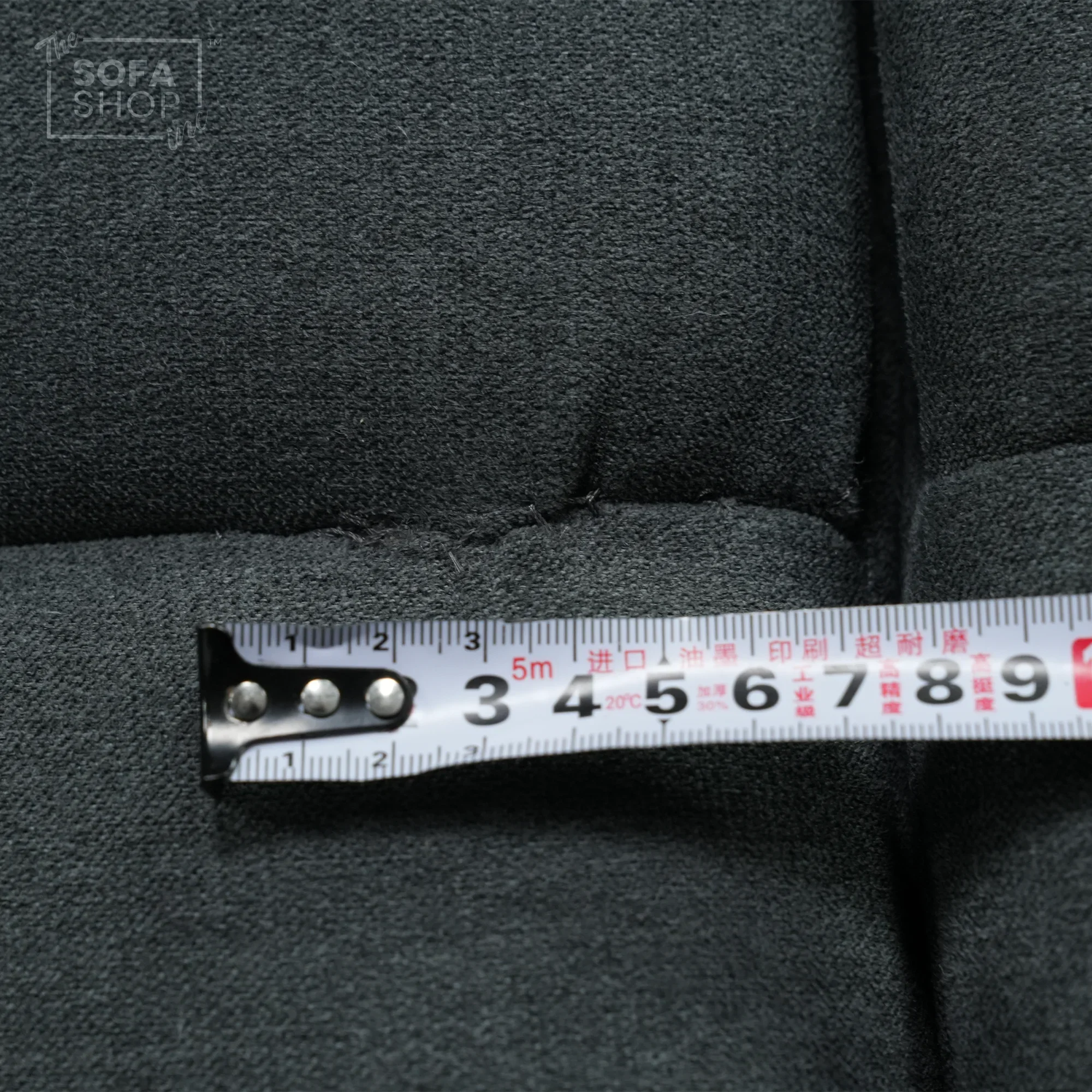 Manual Dark Grey Fabric 2 Seater | Stitching Ripped On RHF Seat And Mis Match | Parma | Second Hand Sofa 07 | The Sofa Shop - Image 8