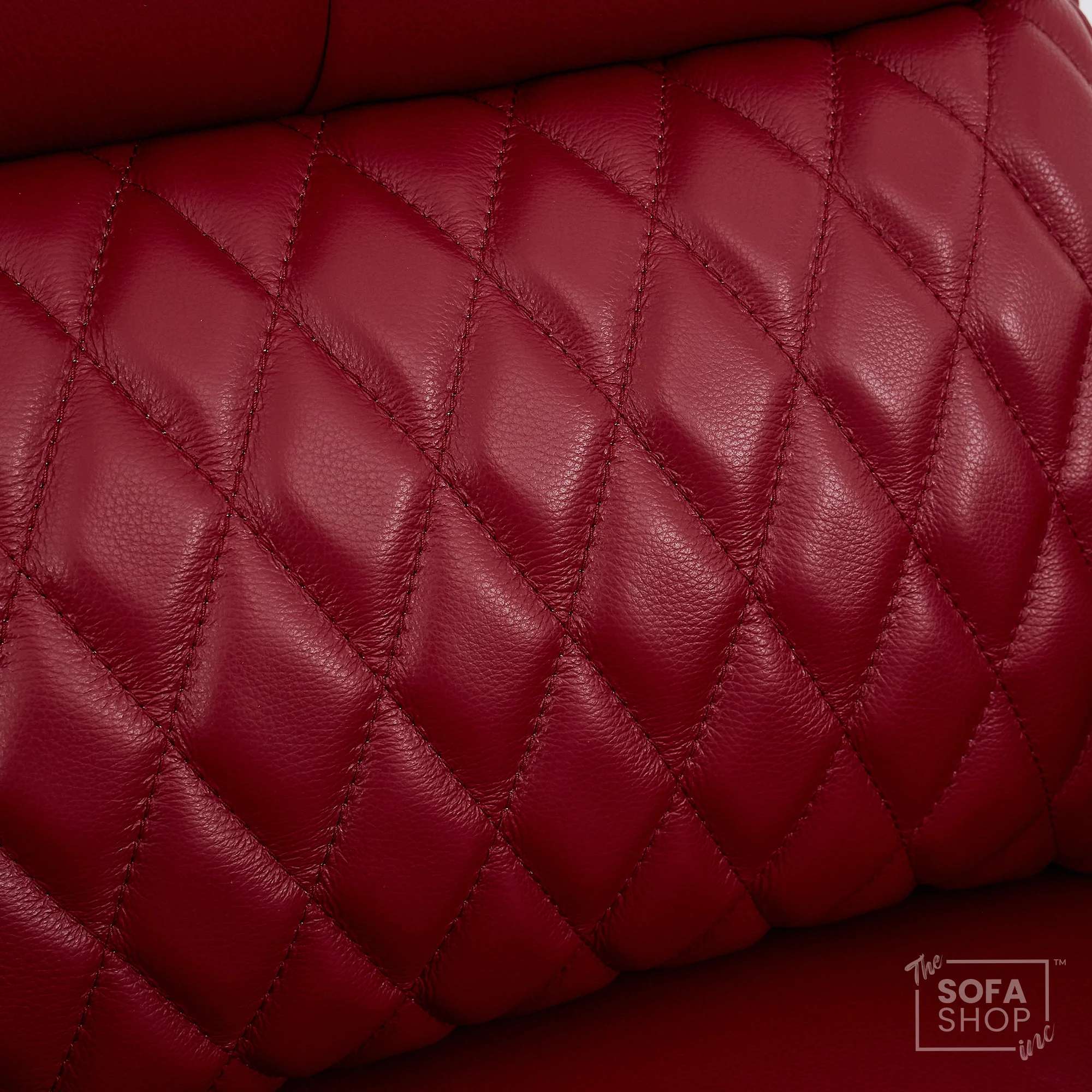 2 Seater Red Real Leather Electric Recliner Cinema Sofa | Hi-Tech Recliner Settee with Power Lumbar, Wireless Charging, Heat & Cooling Cupholders | Assisi | The Sofa Shop - Image 11