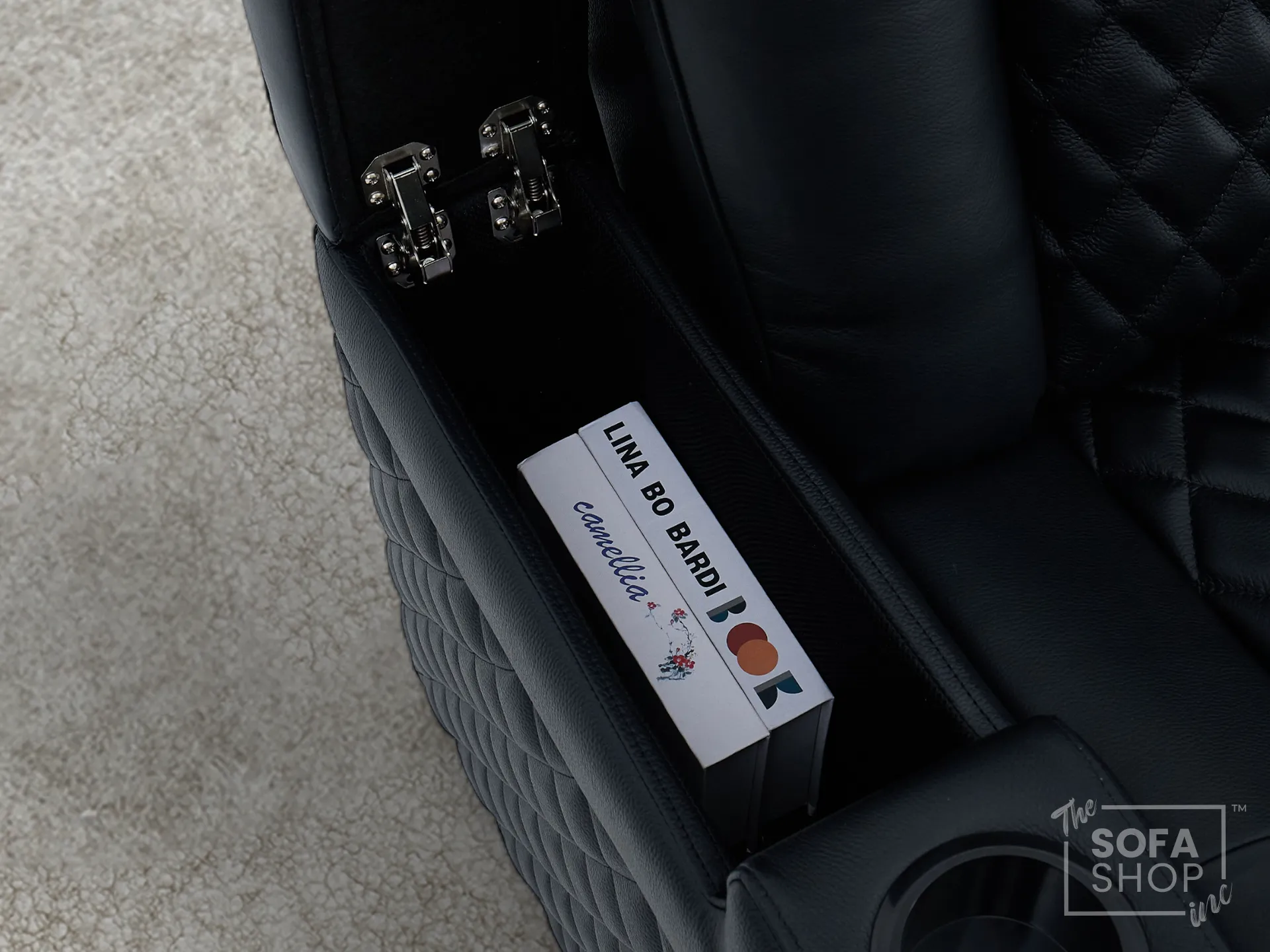 2 Seater Real Leather Electric Recliner Cinema Sofa in Black | Hi-Tech Sofa with Adjustable Headrest, Lumbar Support, Bluetooth Speaker | Milano | The Sofa Shop - Image 16