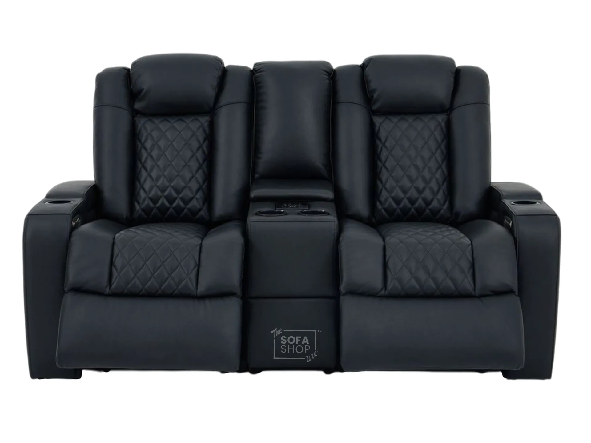 2 Seater Real Leather Electric Recliner Cinema Sofa in Black | Hi-Tech Sofa with Adjustable Headrest, Lumbar Support, Bluetooth Speaker | Milano | The Sofa Shop - Image 18