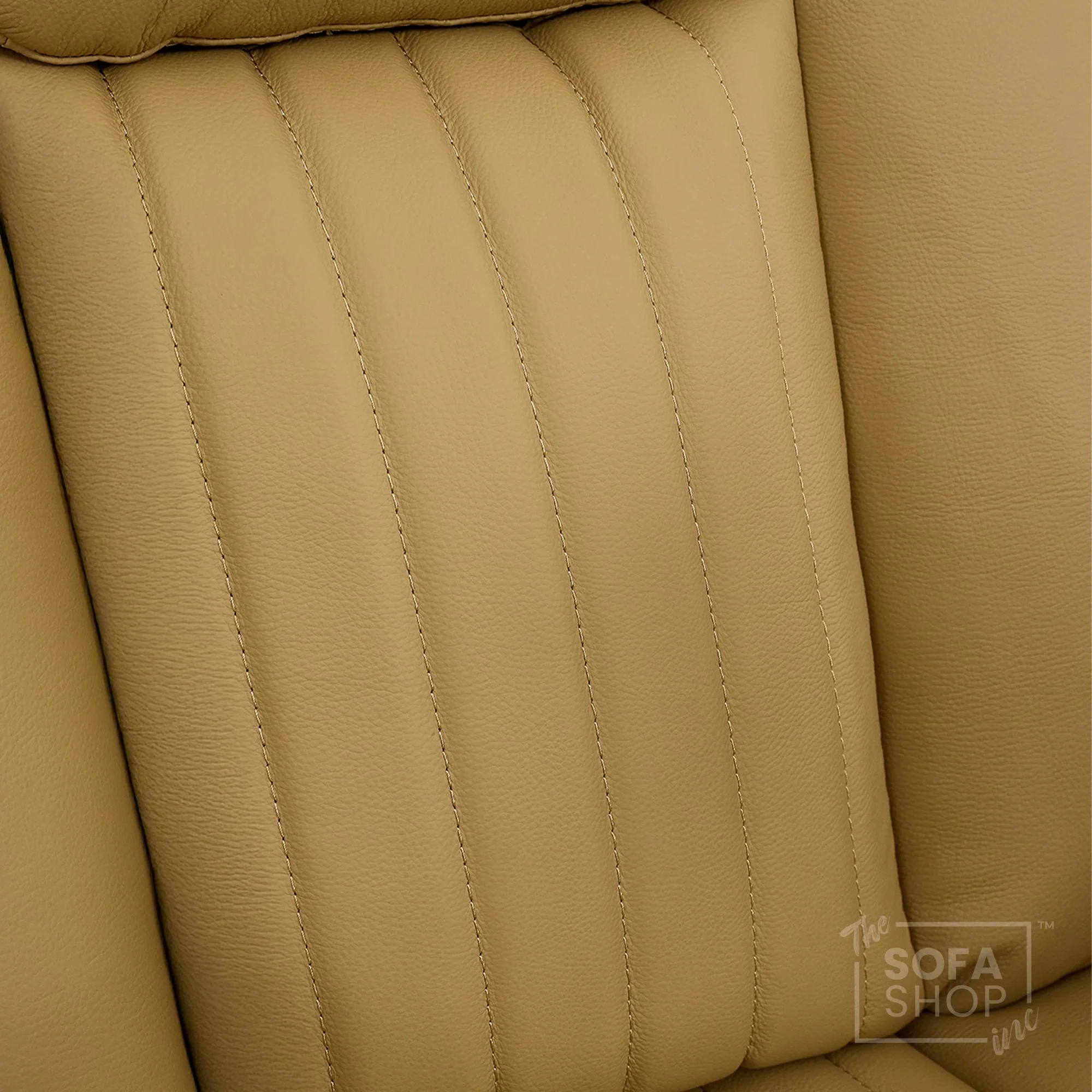 2 Seater Real Leather Electric Recliner Cinema Sofa in Tan | Recliner Settee With Massage, Power Headrests, Power Grommet & Tray Tables | Capri | The Sofa Shop - Image 7