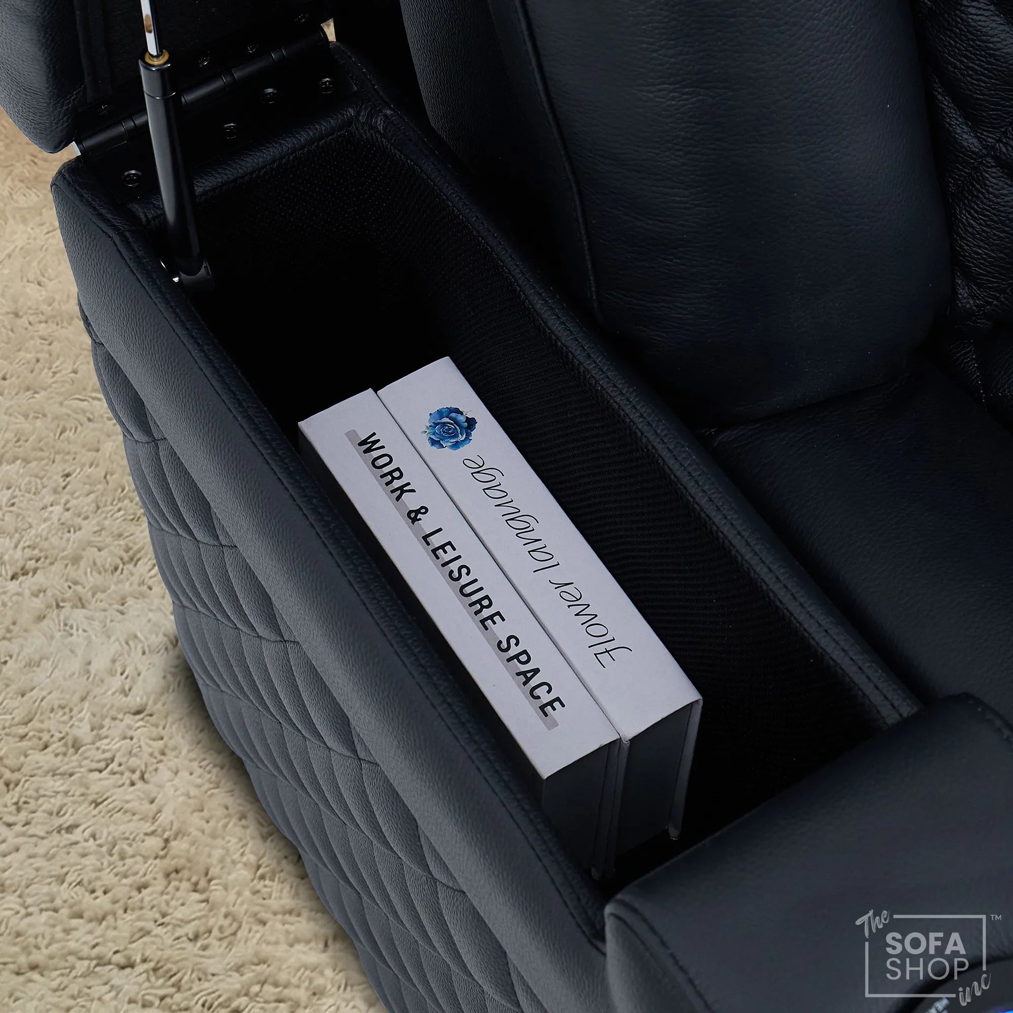 3 Seat Electric Recliner Home Cinema Theatre Sofa |Hi-Tech Couch With Heat and Cool Cup Holders + Multi-Link Bluetooth + Fold-Down Table + Wireless Charging + Power Headrests | Milano | The Sofa Shop - Image 21