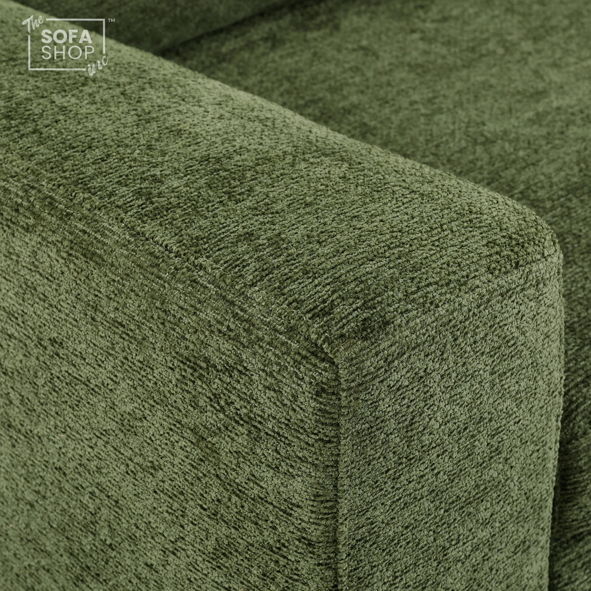 Extendable Electric Sofa Bed in Green Chenille Fabric | 3 Seater Power Sliding Couch Perfect for Home Cinema & Movie Nights | USBc Charging Ports | Palma | The Sofa Shop - Image 8