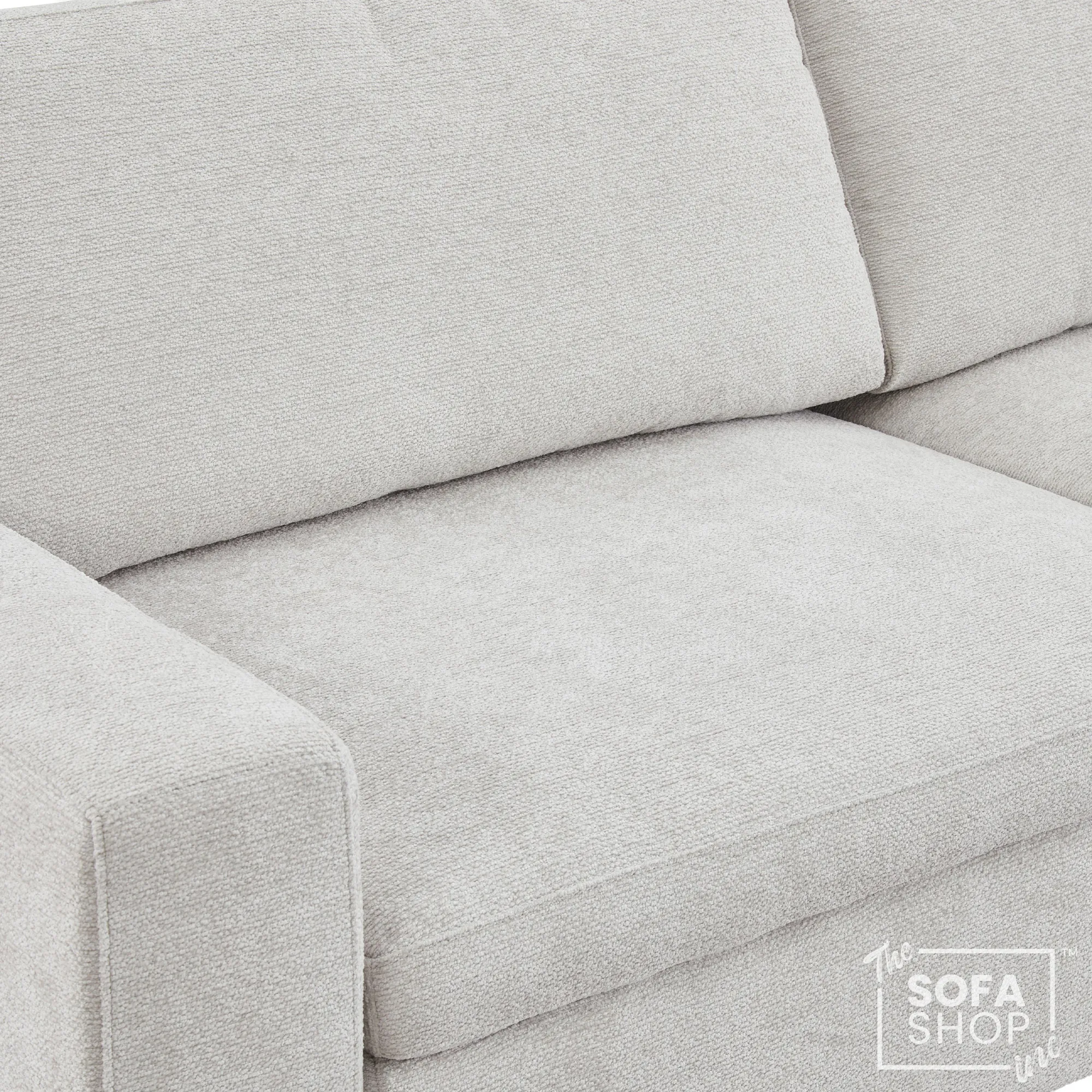 Palma 3 Seater Fabric Extendable Electric Sofa Bed | Power Sliding Couch with USB + USB-C Charging | Light Grey Chenille | Home Theatre Seating & Comfort Headrests | The Sofa Shop - Image 10