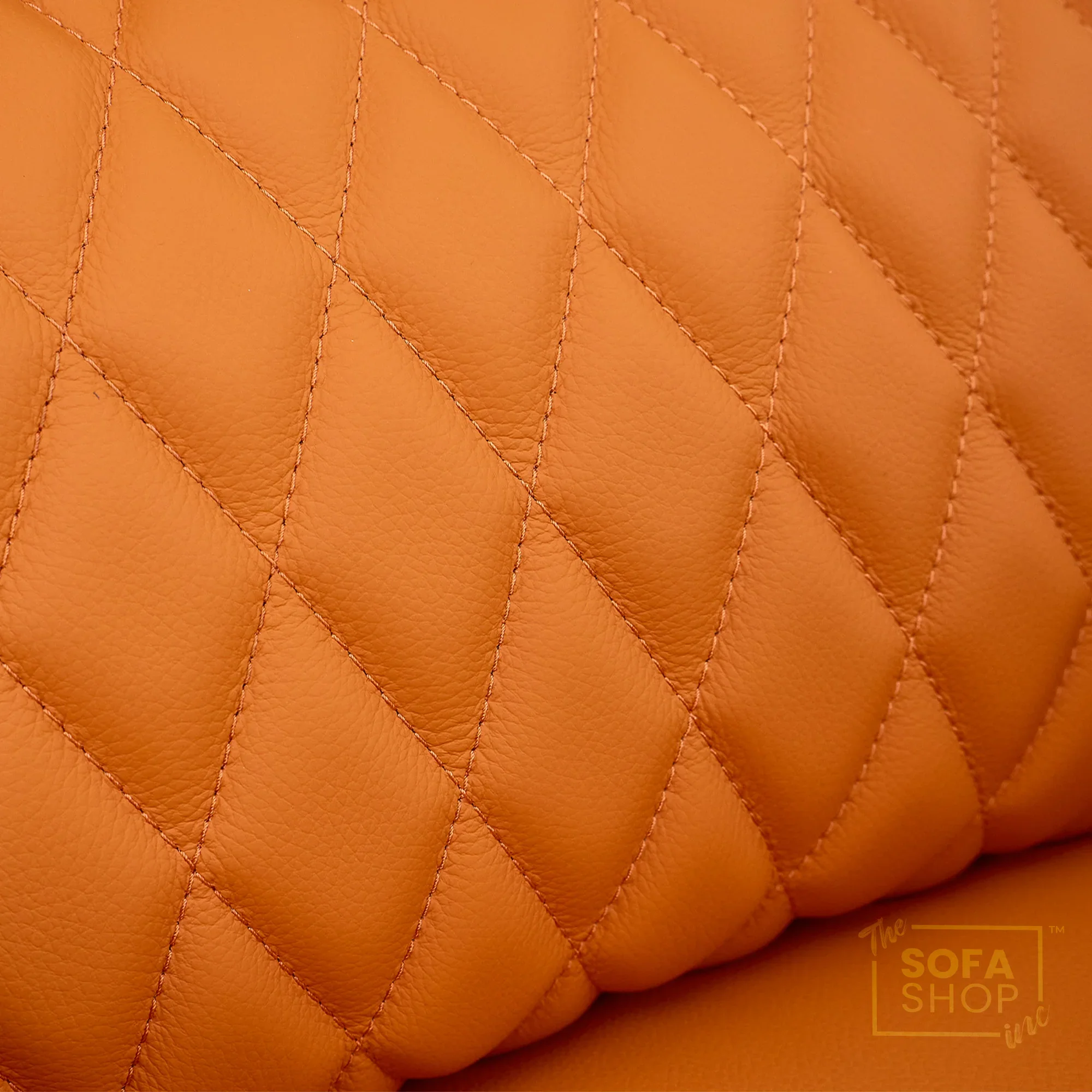 3 Seater Cinema Sofa in Orange Real Leather | Luxury Theatre & Home Cinema Seating | Electric Recliner With 3 Power Recliners, Power Lumbar & Cooling Cup Holders | Assisi | The Sofa Shop - Image 10