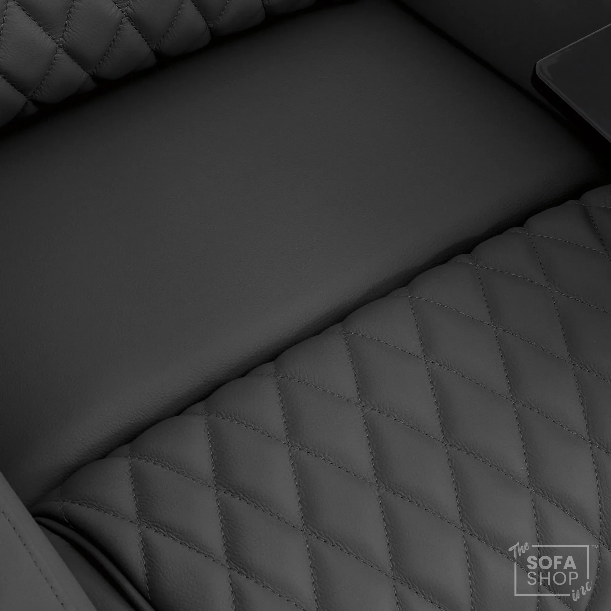 3 Seater Electric Recliner Cinema Sofa in Grey Real Leather | Hi-Tech Cinema Couch with Power Lumbar + Cooling & Heating Cupholders + Wireless Charging + Front Gloss Led + Power Headrests | Assisi | The Sofa Shop - Image 13