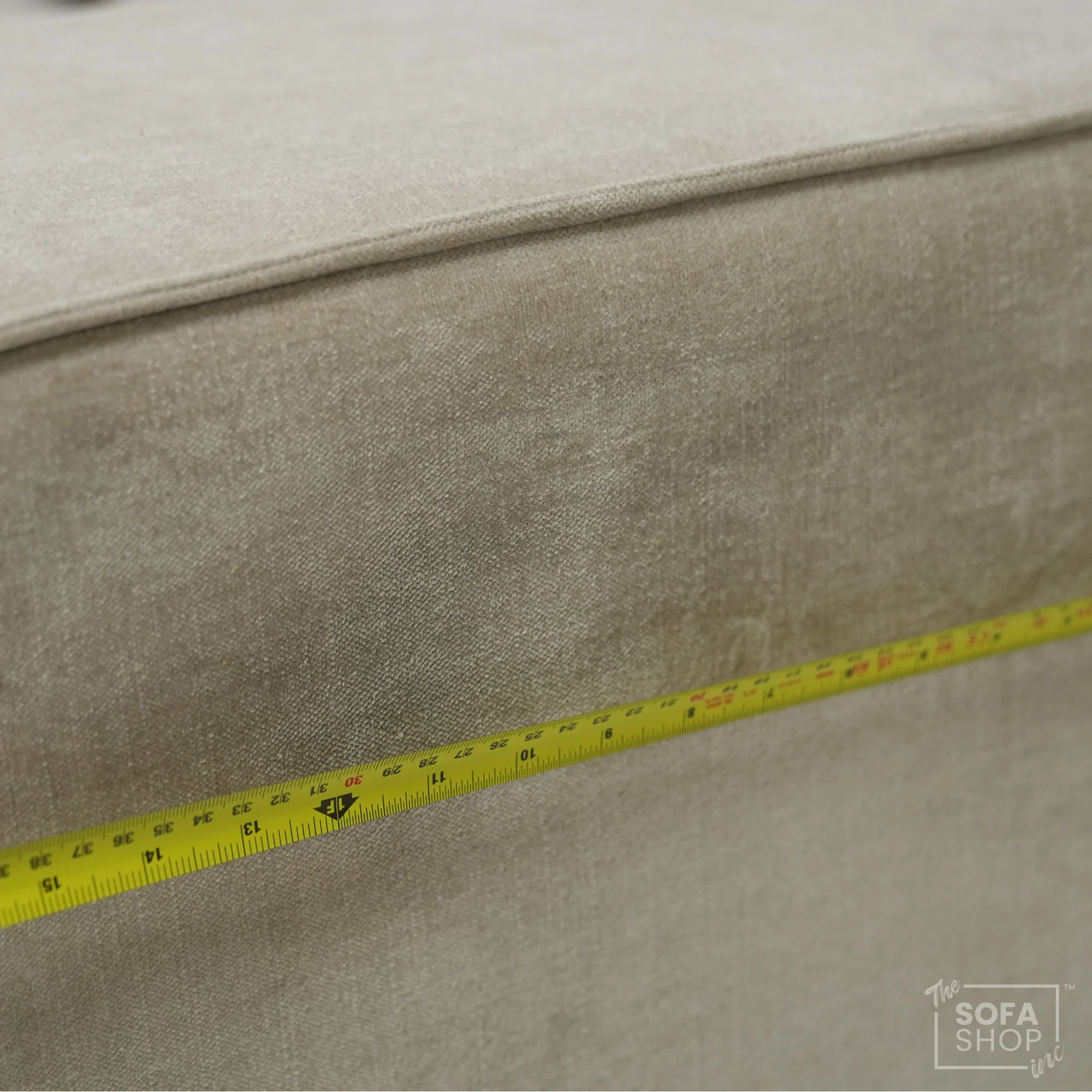 4 Seater Static Fabric Sofa & Footstool | RHF Stain, Back Damage & No Feet | Vicenza | Second Hand Sofa 27 - Image 11