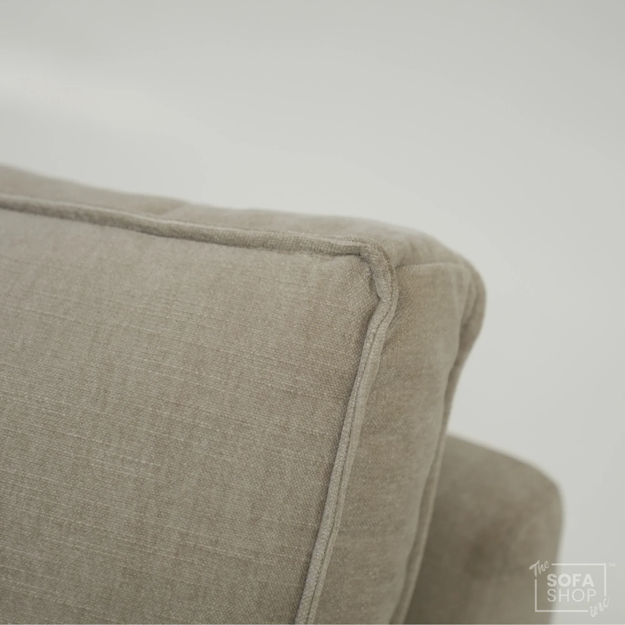 4 Seater Static Fabric Sofa & Footstool | RHF Stain, Back Damage & No Feet | Vicenza | Second Hand Sofa 27 - Image 13