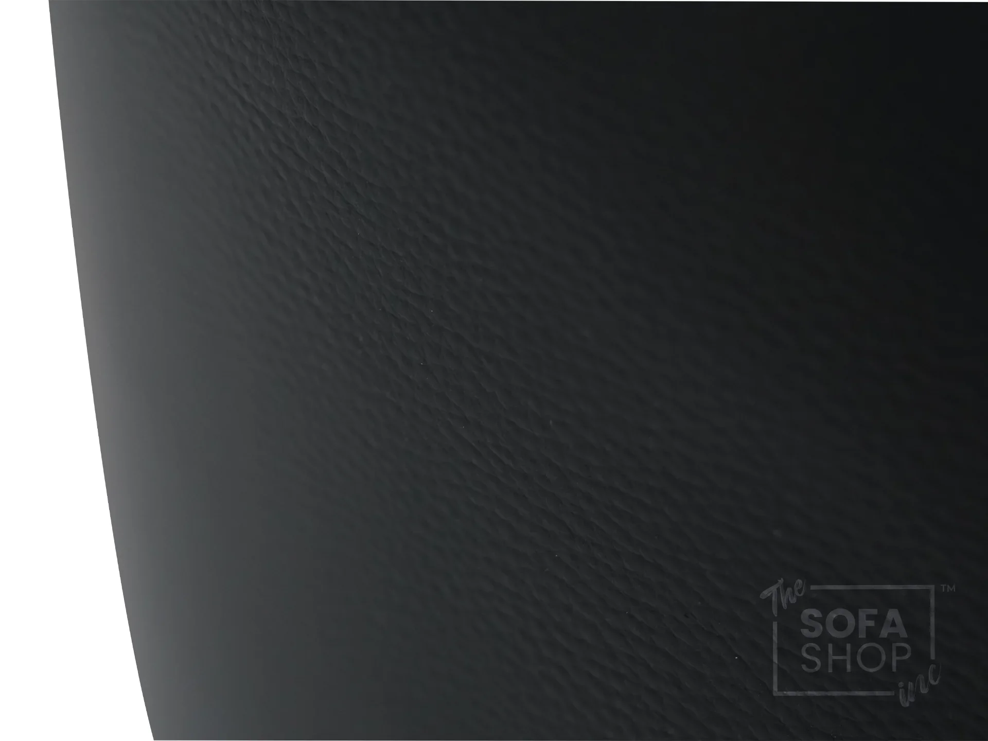 Black Leather Small Footstool - Vaneto - Image 4