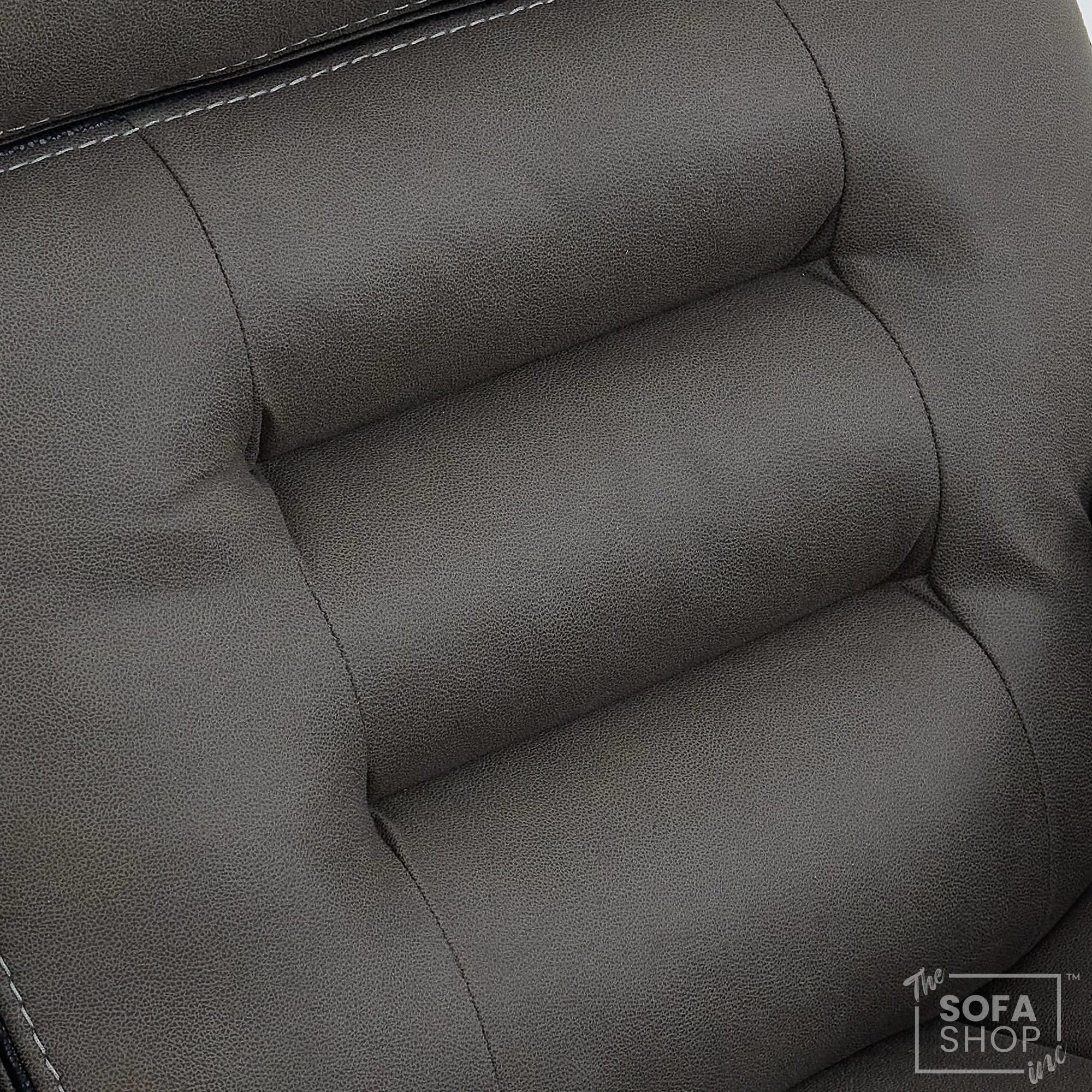 1 Seater Graphite Fabric Electric Recliner Cinema Armchair | Hi-Tech Chair With Vibration Massage, Heat, Cooling Cupholder, Power Headrest & Power Grommet | Tuscany | The Sofa Shop - Image 10