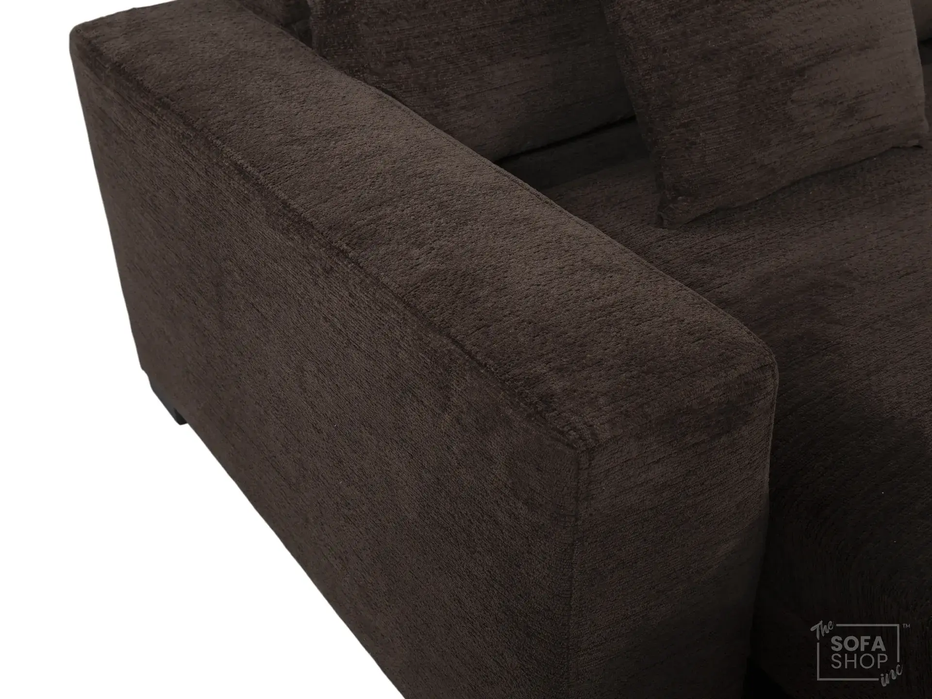 Extendable Electric Sofa Bed Chair in Brown Corduroy Fabric | 1 Seat Home Cinema Couch with Power Slider | USBc Charging Ports | Palma - Image 6