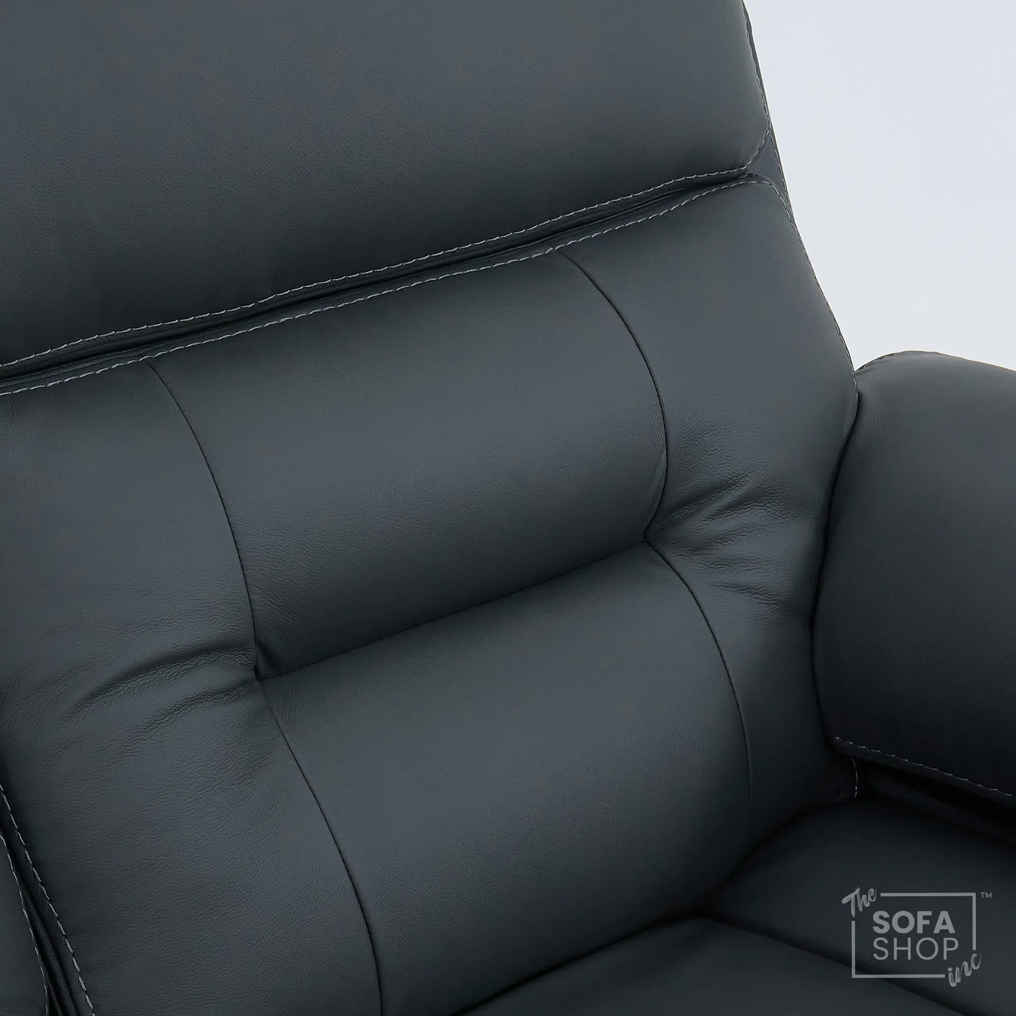 3+1 Electric Recliner Sofa Suite in Grey Real Leather | Hi-Tech Cinema Set with Power Recline, Power Headrests, Bluetooth Speaker, Storage Drawer  | Sicily | The Sofa Shop - Image 22