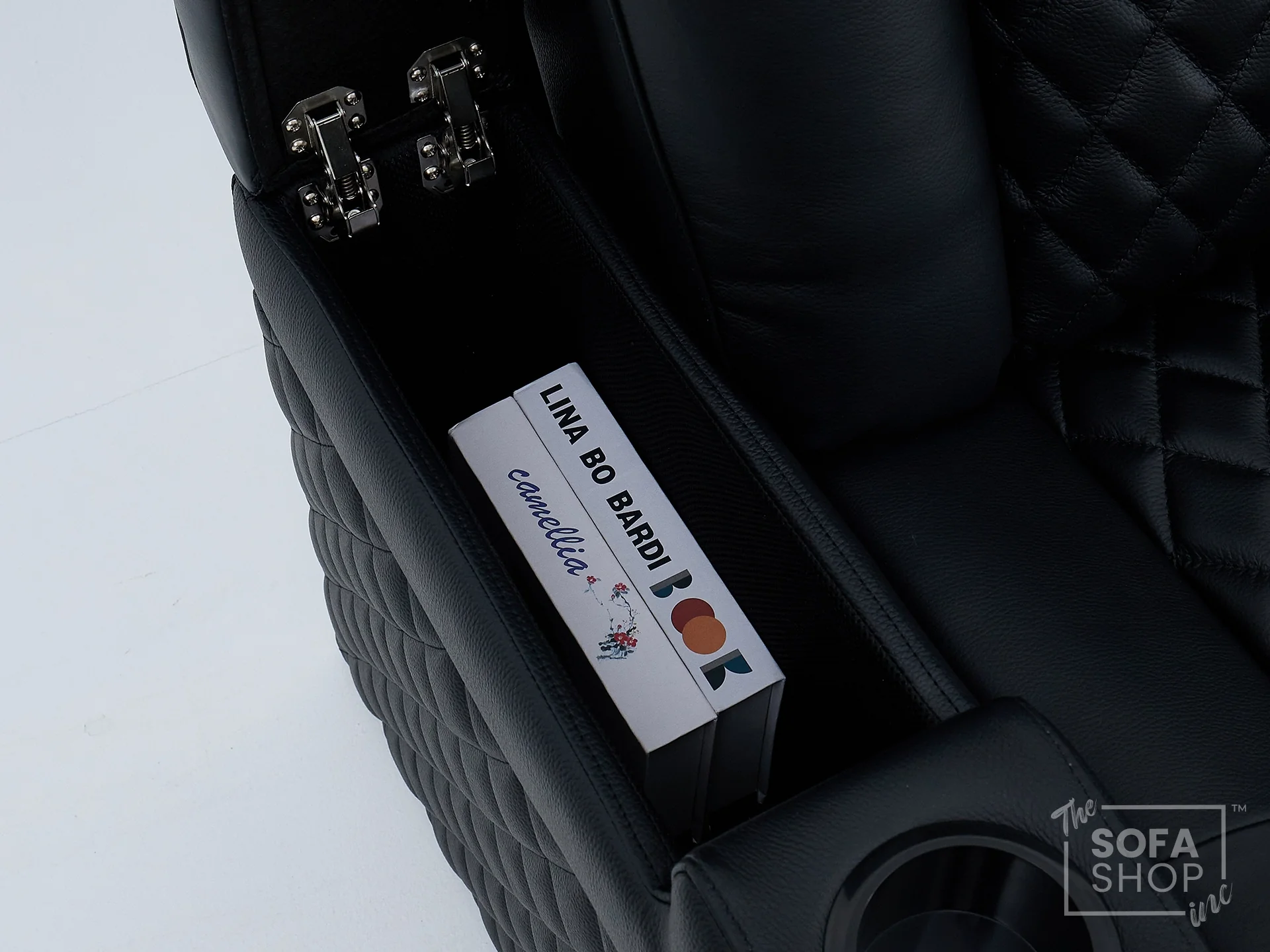 Real Leather 3+2 Cinema Sofa Set in Black | Electric Recliner Cinema Sofa Package | Power Lumbar + Wireless Charger + Adjustable Headrests + USB | Milano | The Sofa Shop - Image 29