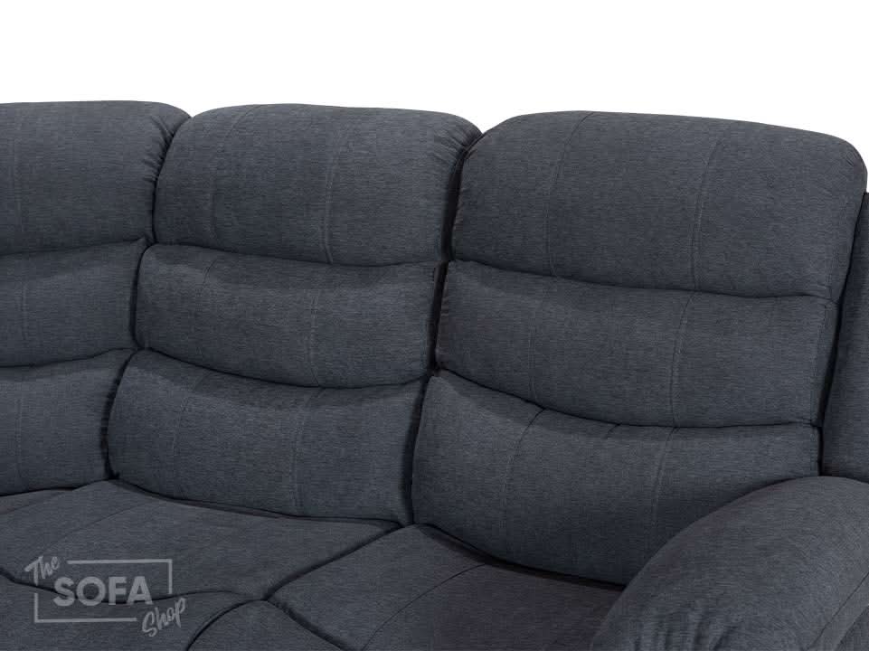 Recliner Corner Sofa in Dark Grey Fabric with Drop Down Tables & Cup Holders I Ex-display I Sortino I The Sofa Shop - Image 15