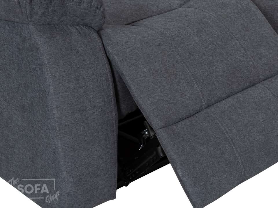 Recliner Corner Sofa in Dark Grey Fabric with Drop Down Tables & Cup Holders I Ex-display I Sortino I The Sofa Shop - Image 16