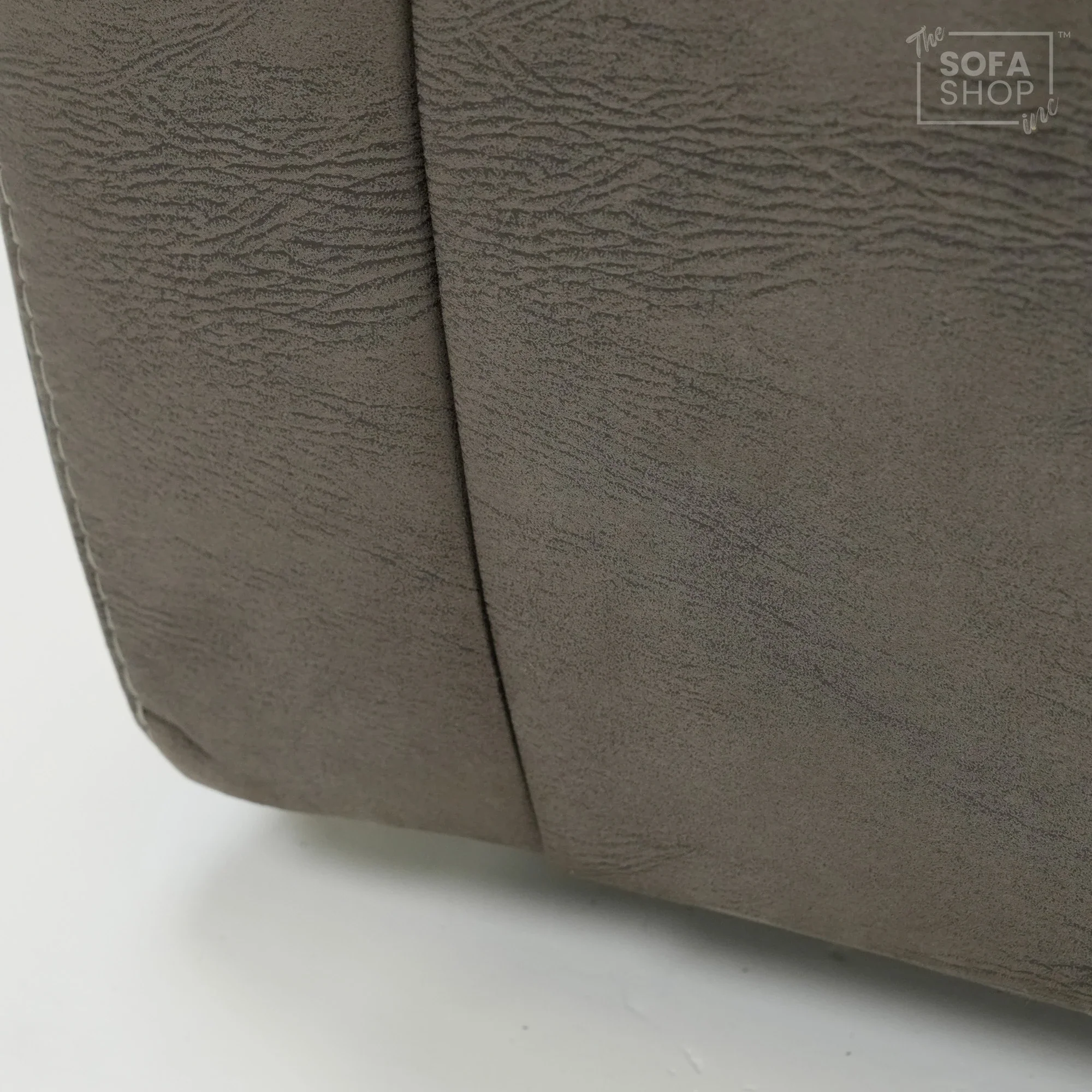 2 Seater Brown Fabric Manual Recliner Sofa with Padded Lumbar & Soft Cosy Fabric | Tuscany | Ex-Display | The Sofa Shop - Image 6