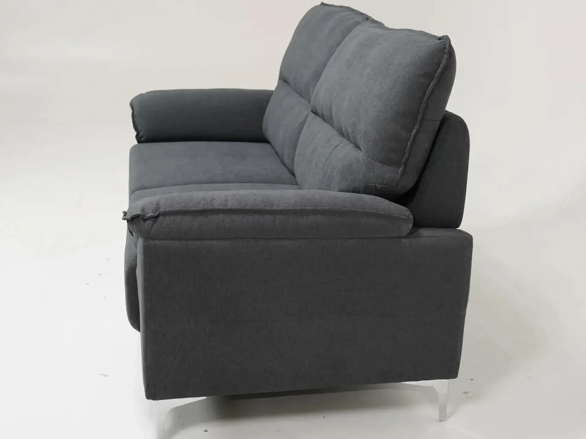 2 Seater Grey Fabric Sofa – Stylish, Space-Saving & Ultra-Comfortable | Sophia - S41 - Image 3