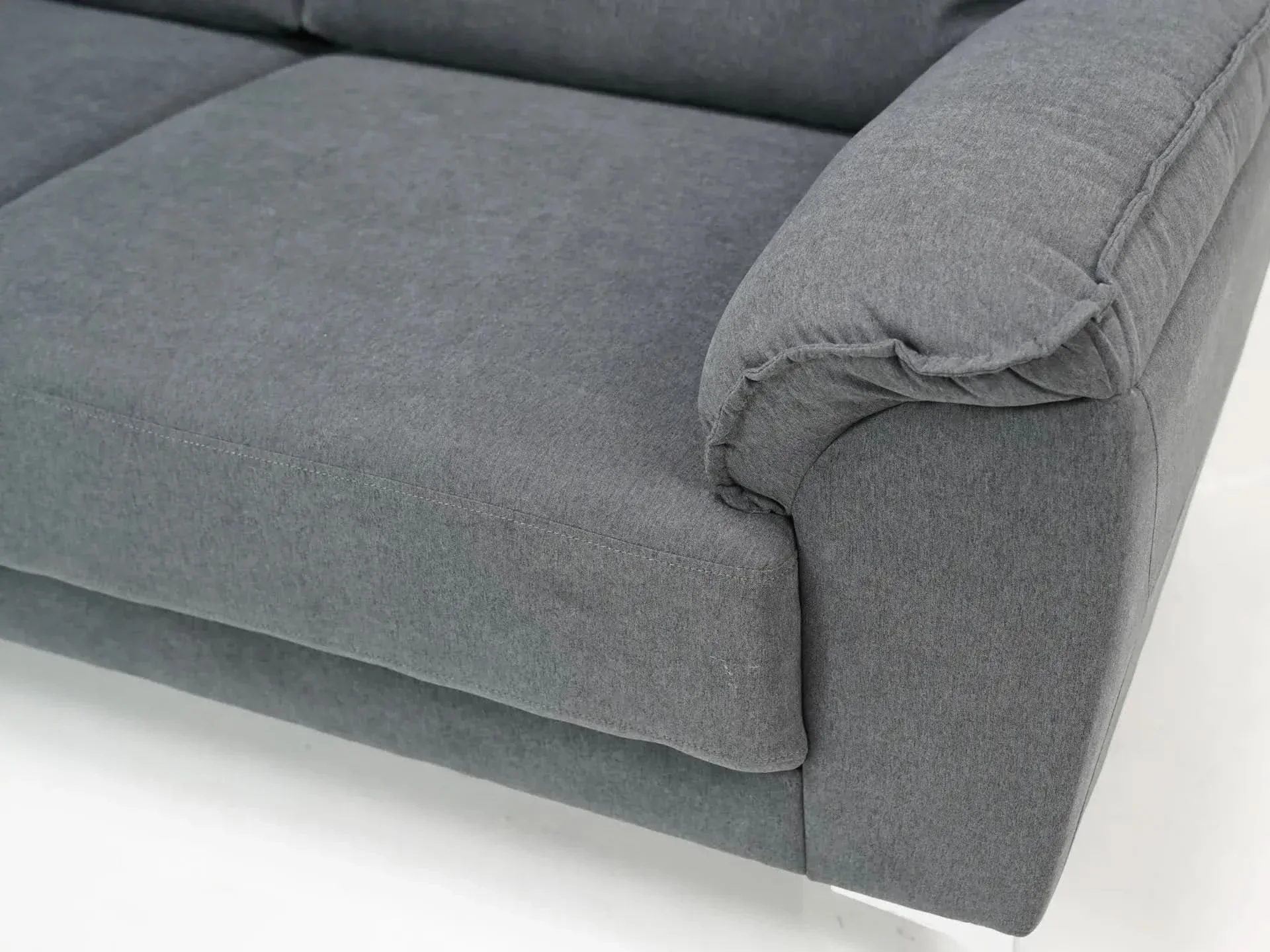 2 Seater Grey Fabric Sofa – Stylish, Space-Saving & Ultra-Comfortable | Sophia - S41 - Image 4