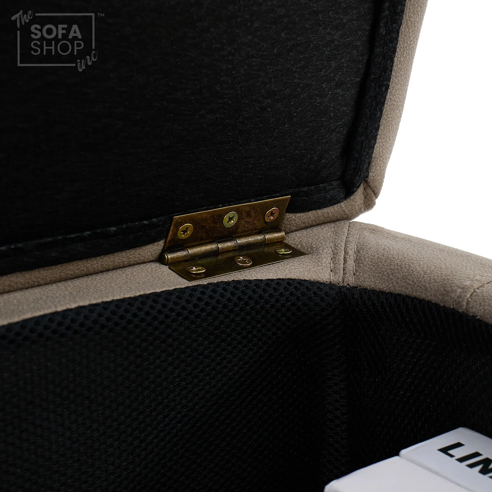 Storage Footstool In Beige Fabric - Florence - Image 10