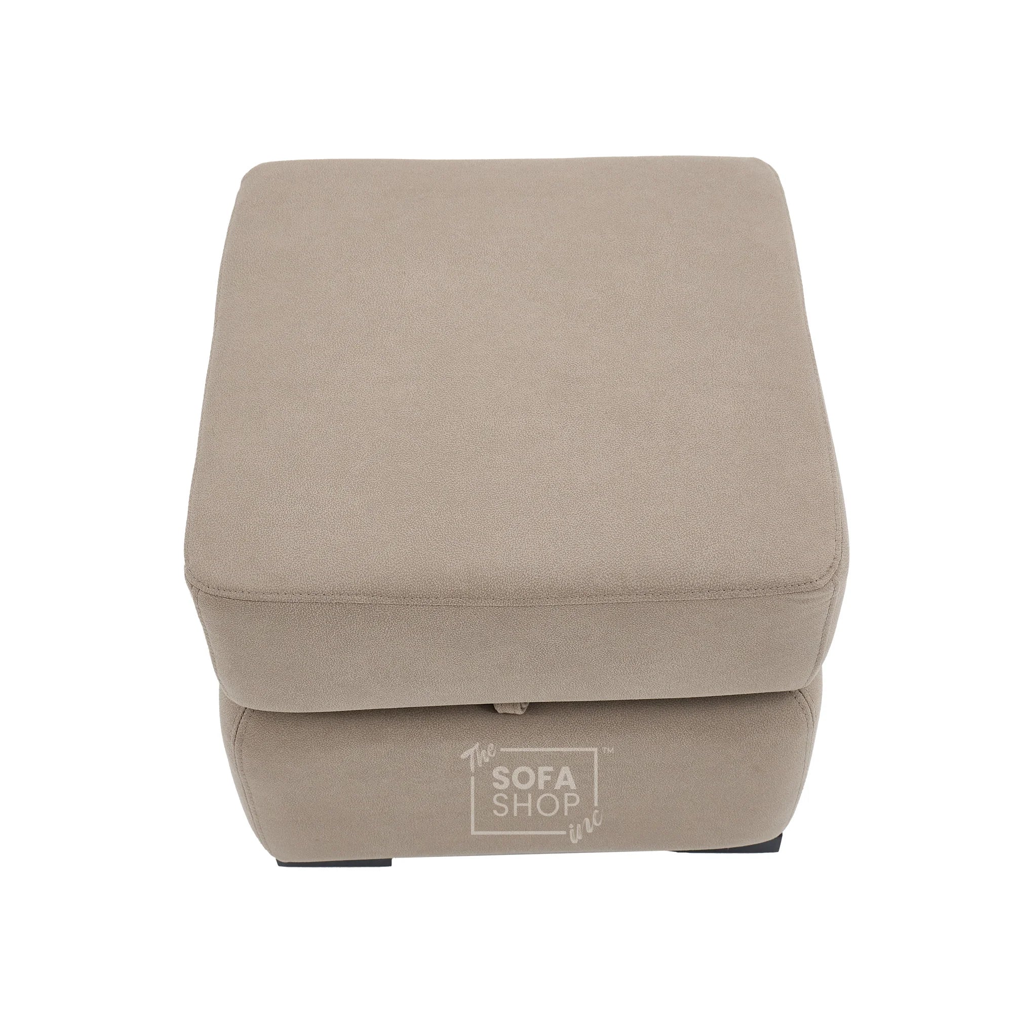Storage Footstool In Beige Fabric - Florence - Image 6