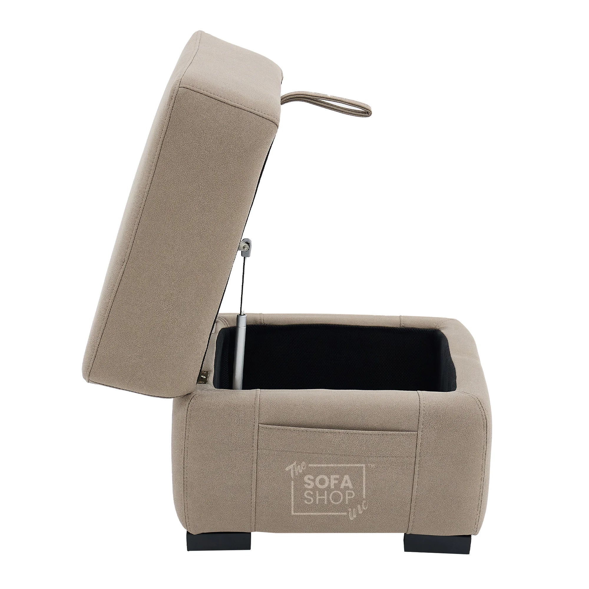 Storage Footstool In Beige Fabric - Florence - Image 7