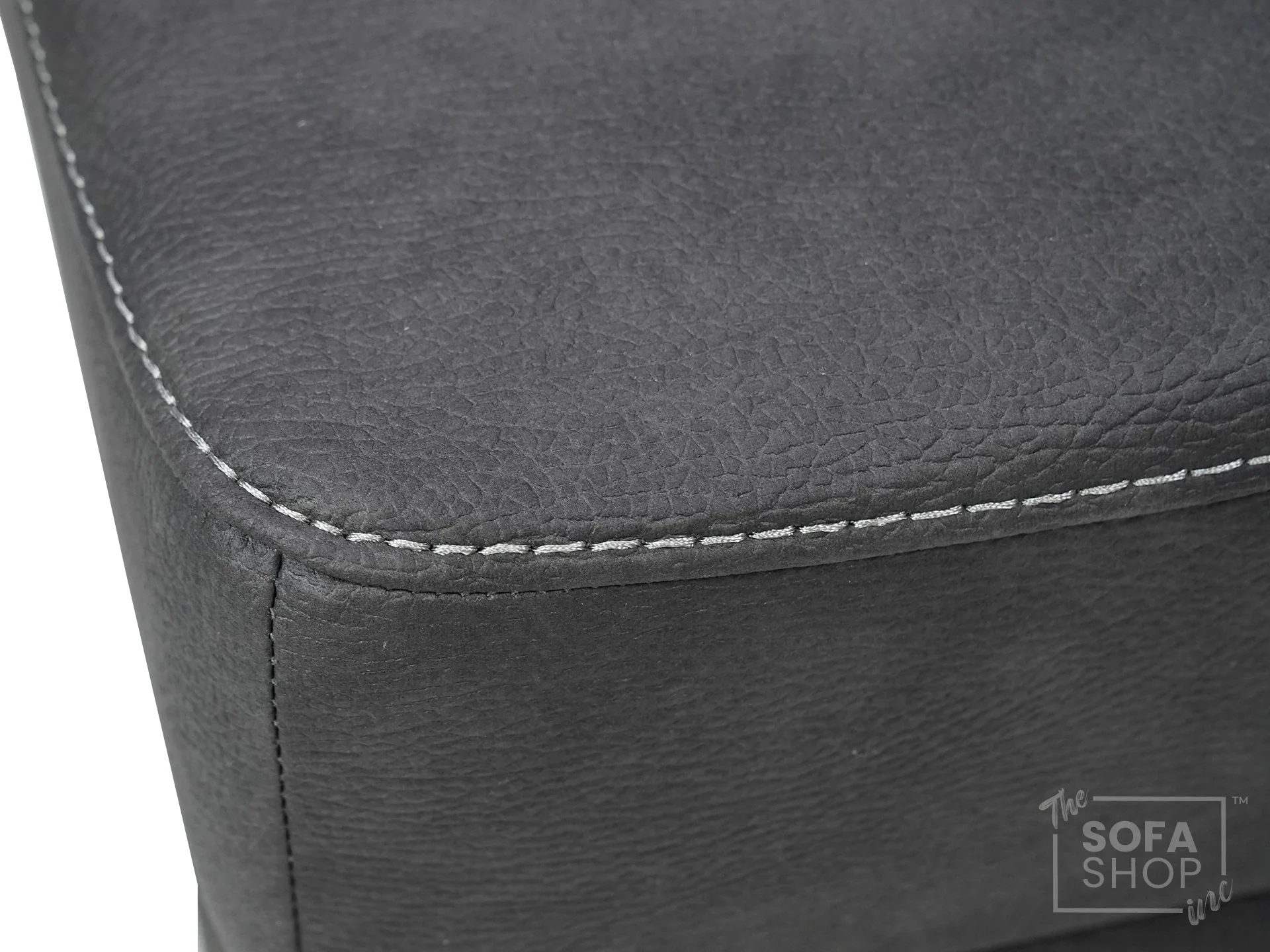 Storage Footstool In Black Fabric - Florence - Image 7