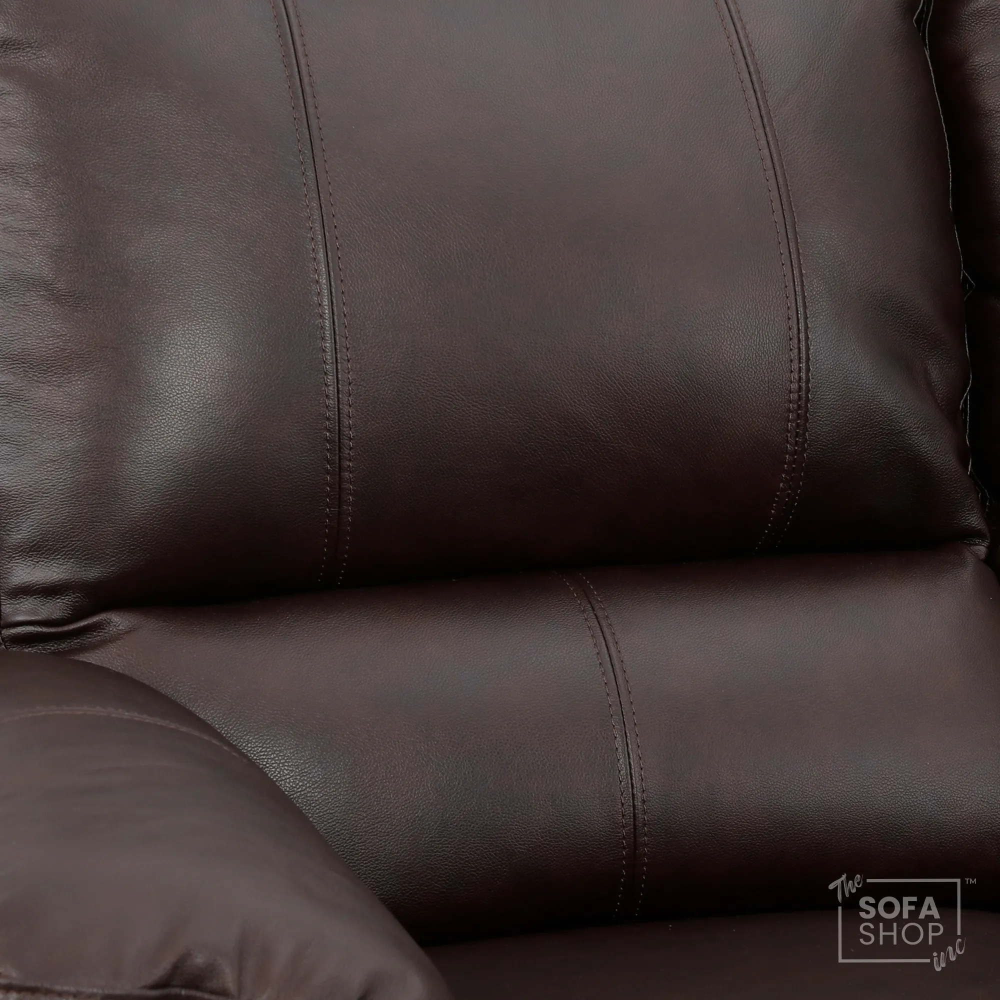 1 Seater Electric Recliner Chair In Dark Brown Real Leather | Electric Armchair With Power Recline + USB-C Charging + Padded Armrests + Lower Back Cushioning + Wall Hugging | Trento | The Sofa Shop - Image 6