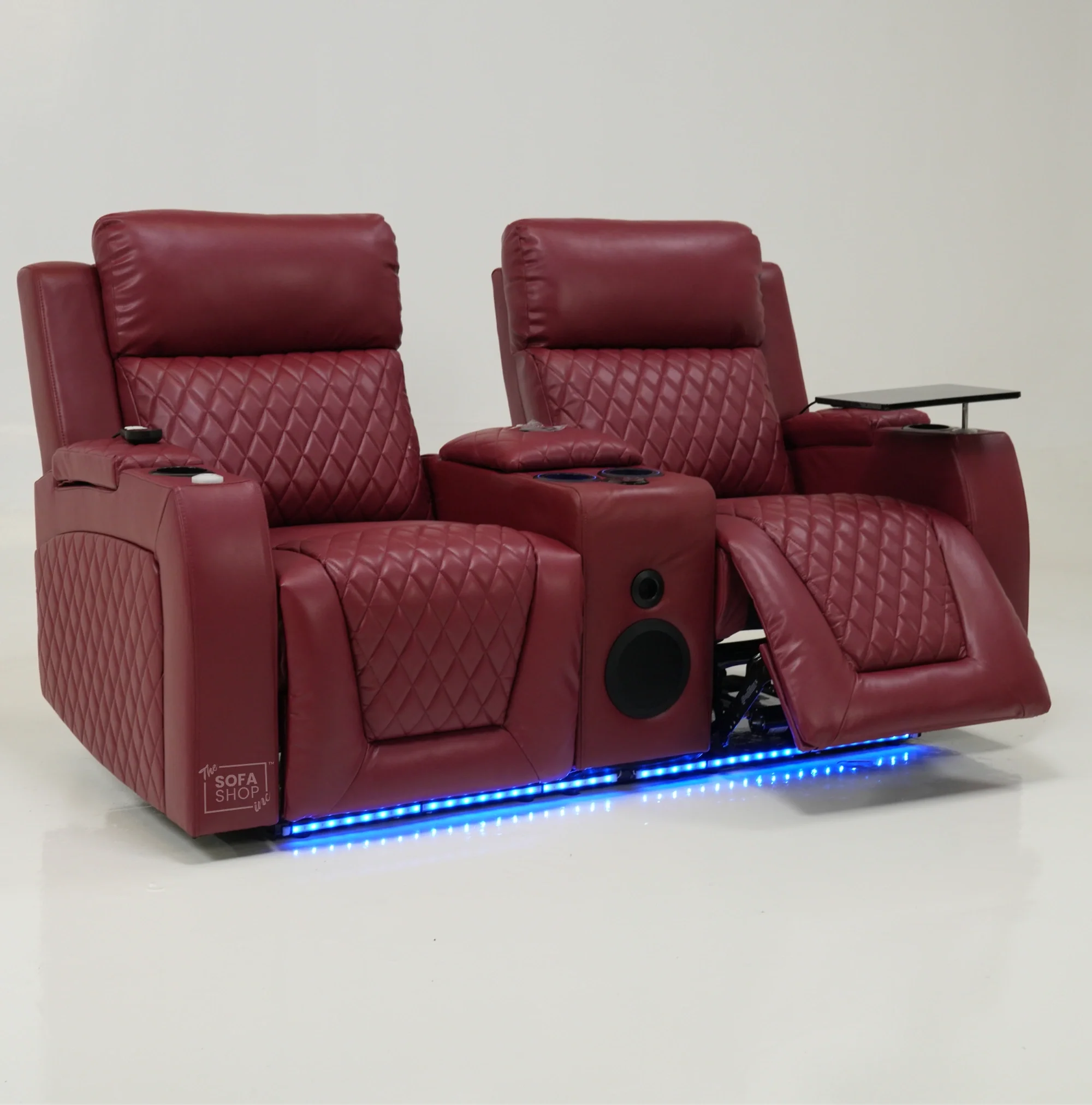 2 Seater Electric Smart Recliner With Massage & Bluetooth | Missing Console Backrest & Scratch | Venice | Second Hand Sofa 32 | The Sofa Shop - Image 14