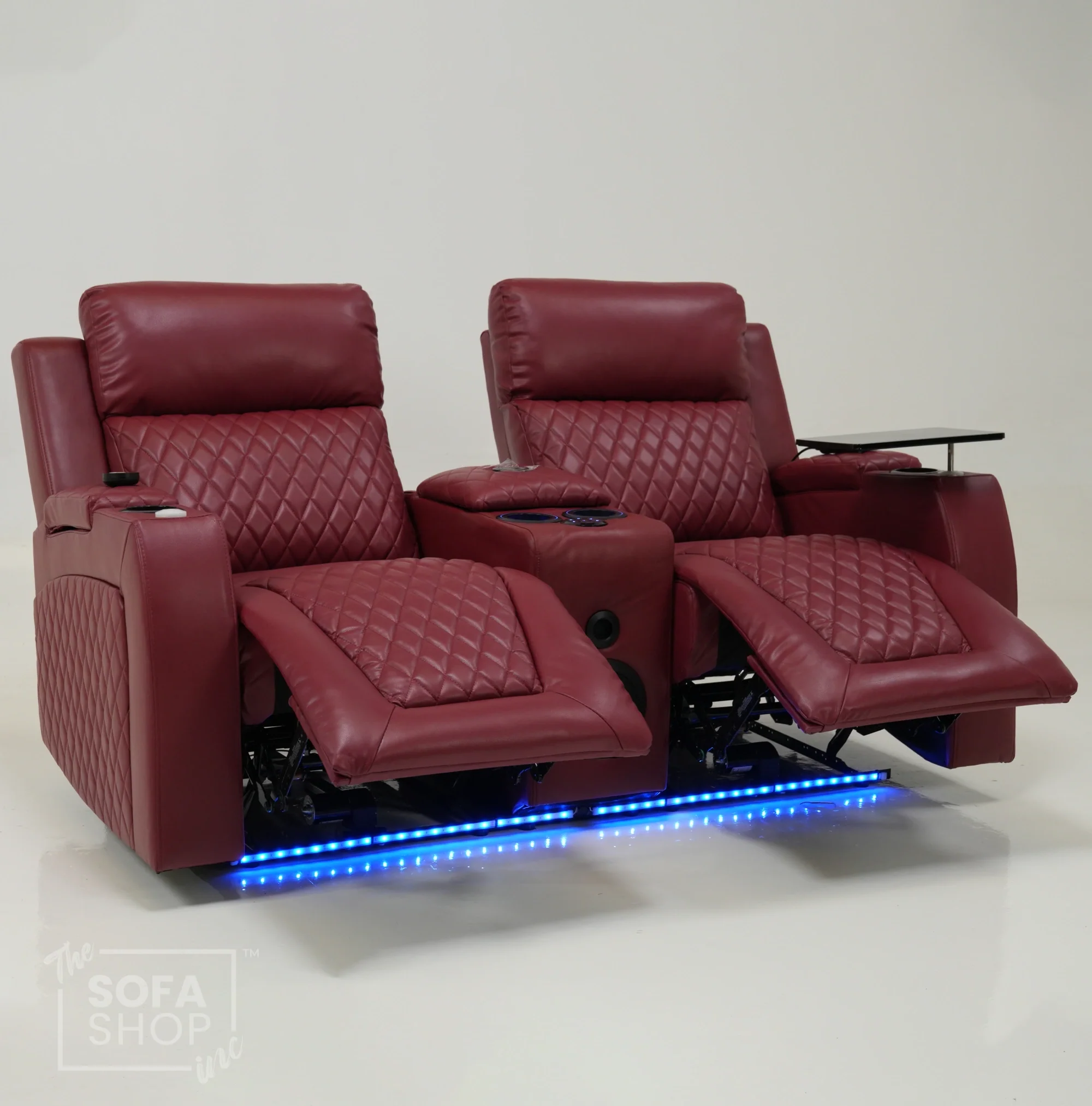 2 Seater Electric Smart Recliner With Massage & Bluetooth | Missing Console Backrest & Scratch | Venice | Second Hand Sofa 32 | The Sofa Shop - Image 3