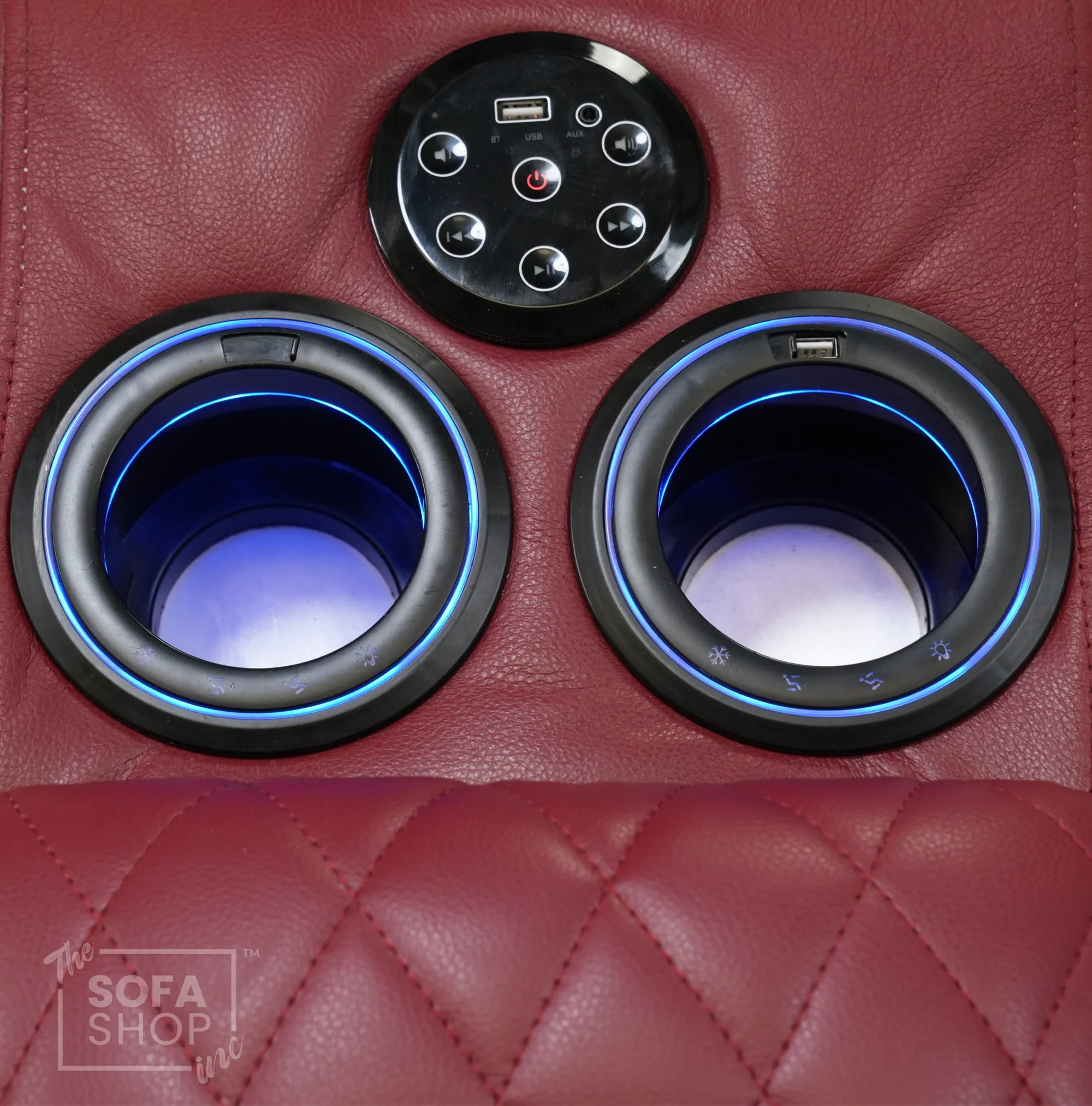 2 Seater Electric Smart Recliner With Massage & Bluetooth | Missing Console Backrest & Scratch | Venice | Second Hand Sofa 32 | The Sofa Shop - Image 5
