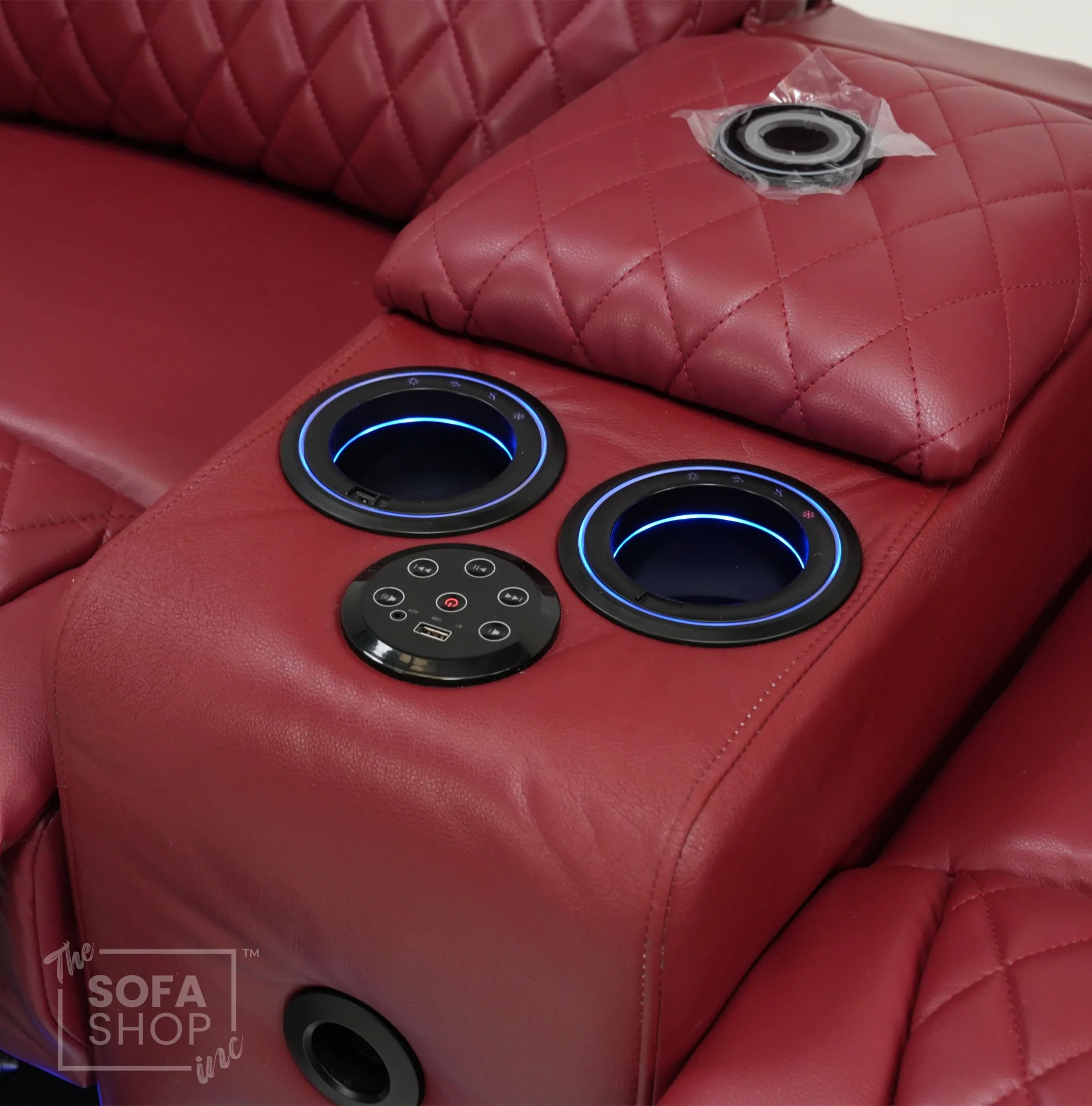 2 Seater Electric Smart Recliner With Massage & Bluetooth | Missing Console Backrest & Scratch | Venice | Second Hand Sofa 32 | The Sofa Shop - Image 6