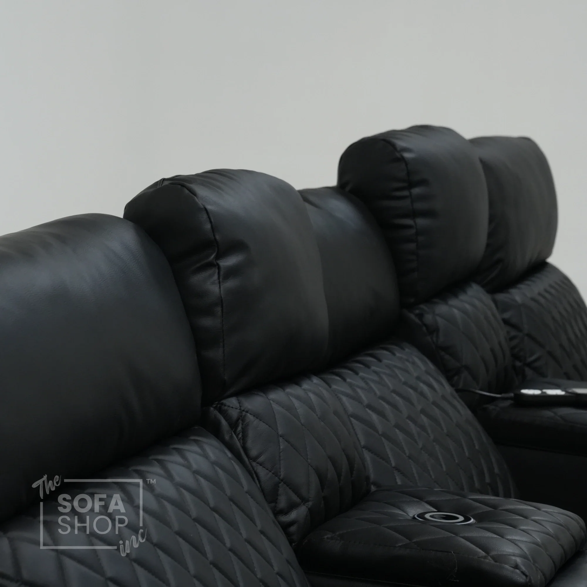3 Seater Electric Recliner With Tray Tables & LED Lighting | Different Shade Seat & No Speakers | Venice | Second Hand Sofa SS22 - Image 6