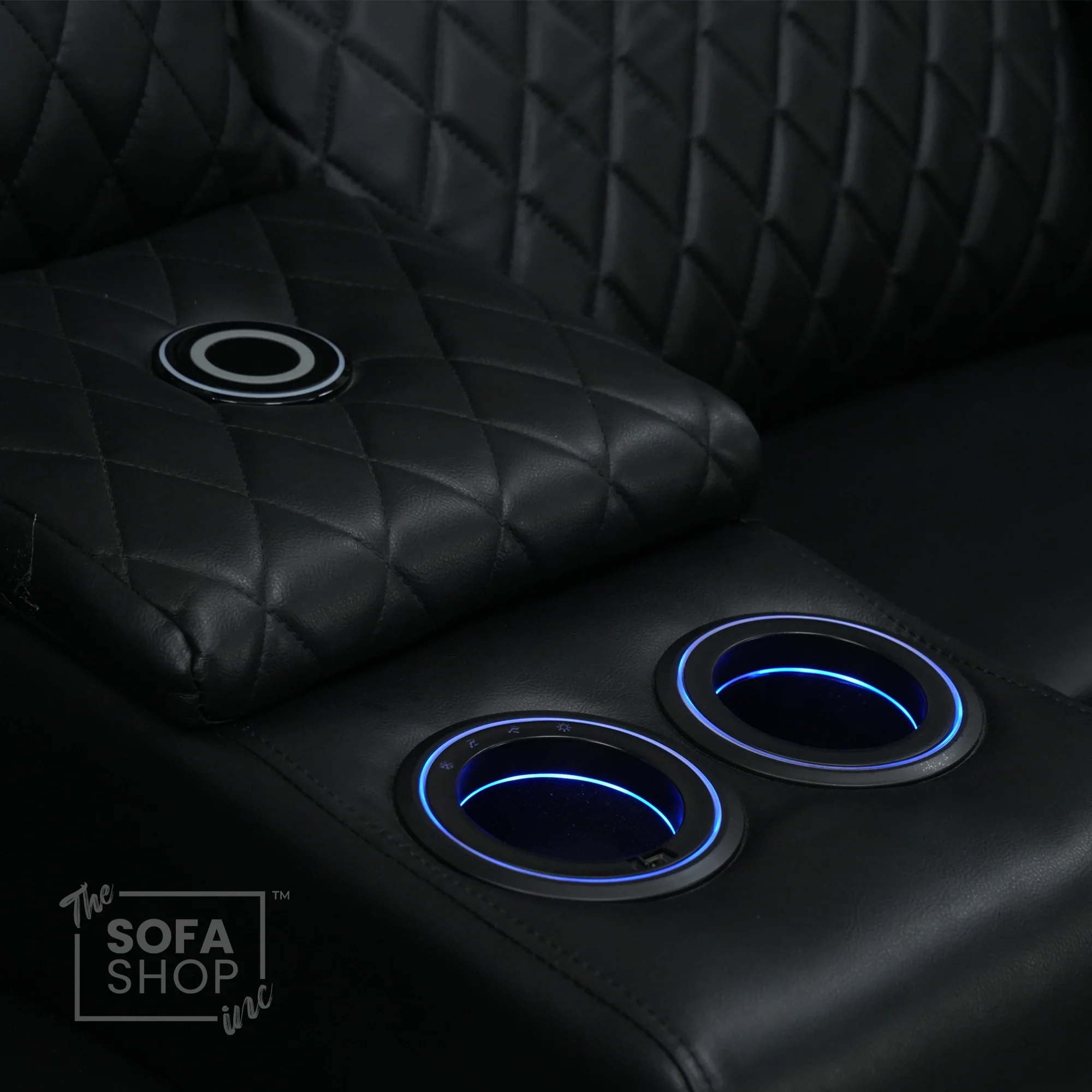 3 Seater Electric Recliner With Tray Tables & LED Lighting | Different Shade Seat & No Speakers | Venice | Second Hand Sofa SS22 - Image 8